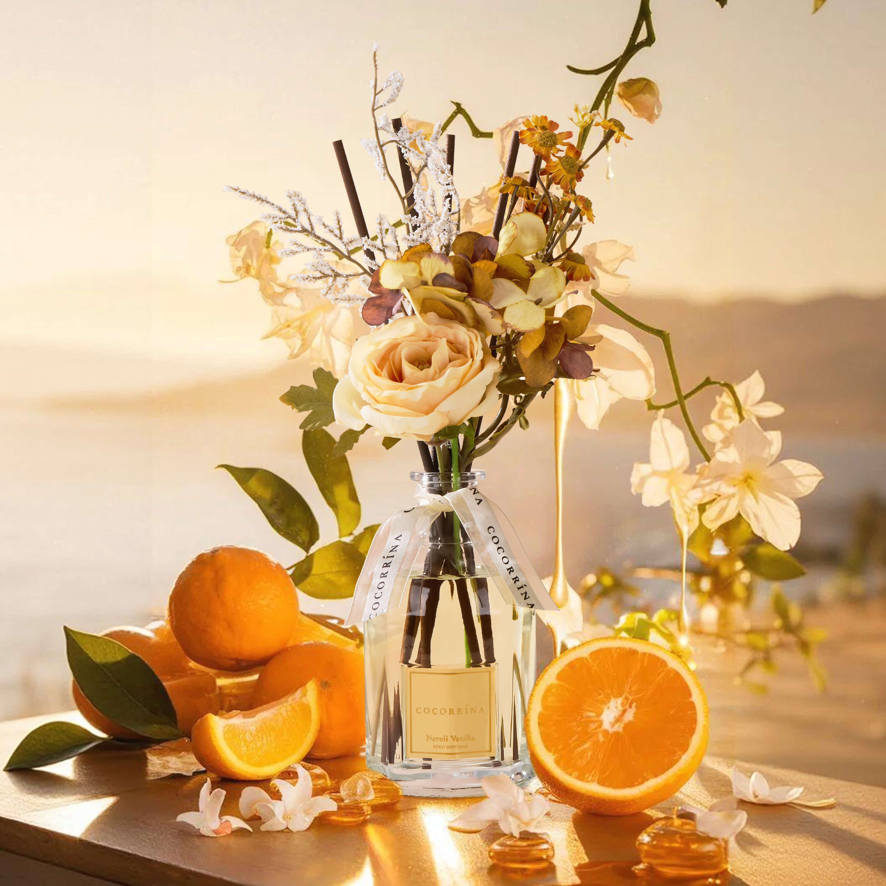 COCORRÍNA Neroli Vanilla Portable Gift Reed Diffuser Set