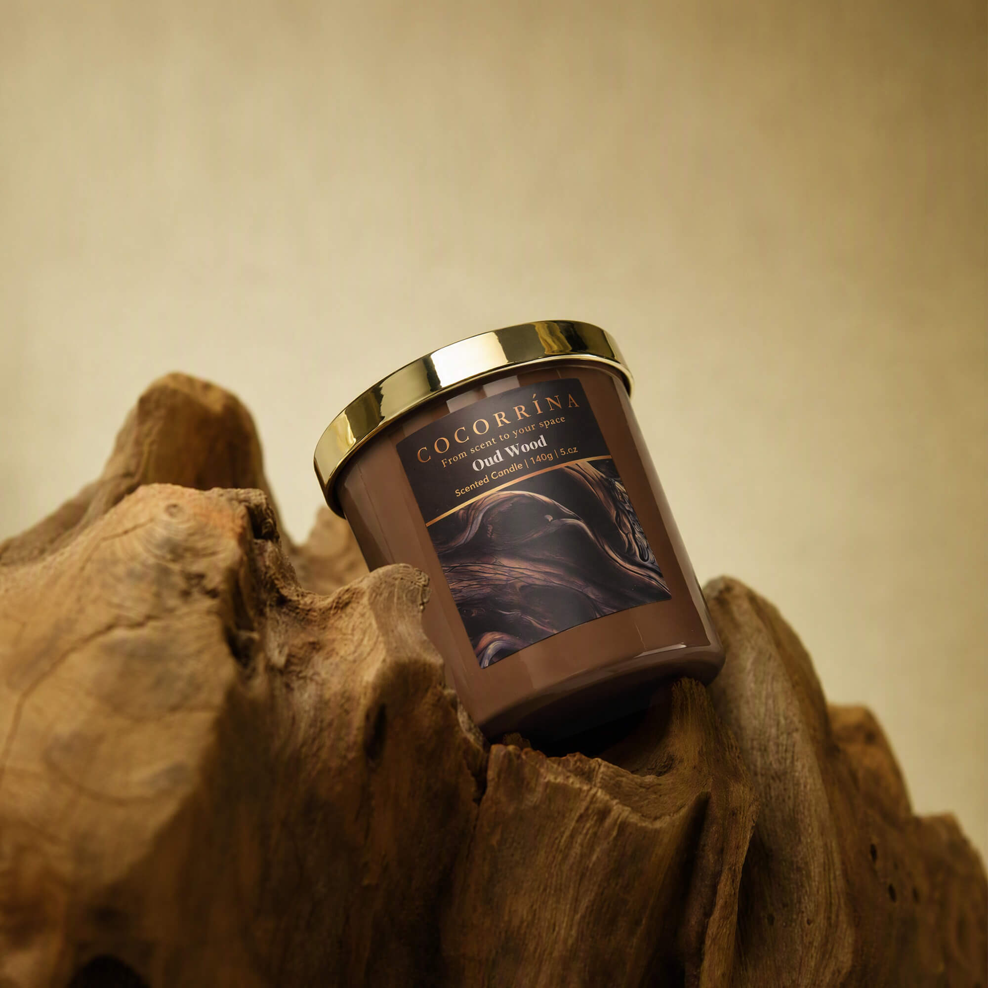 COCORRÍNA 5.oz Oud Wood Candle(Pre-order)