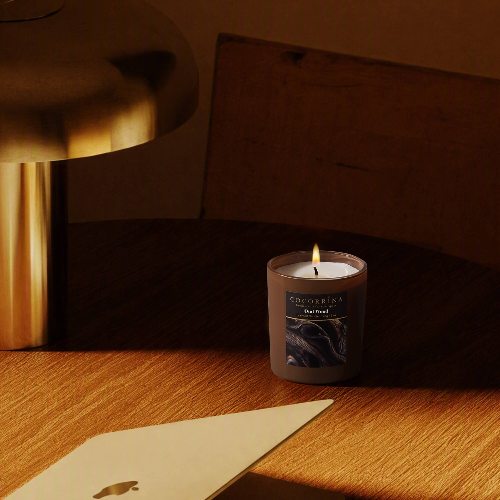 COCORRÍNA 5.oz Oud Wood Candle(Pre-order)