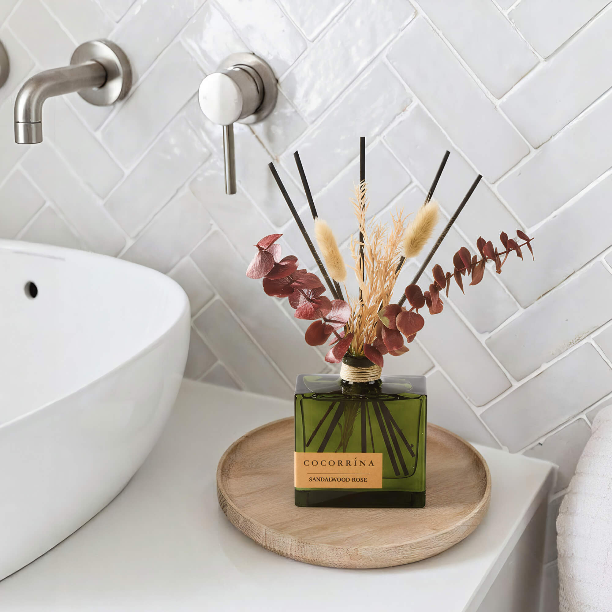 COCORRÍNA Sandalwood Rose Reed Diffuser Set