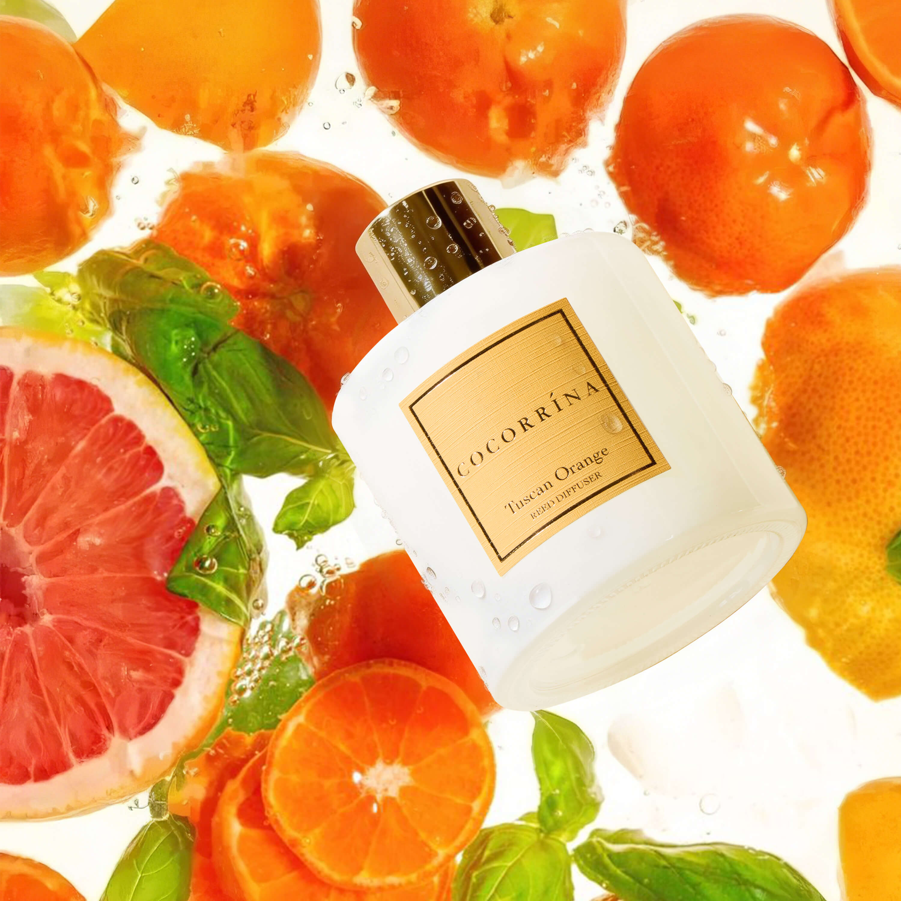 COCORRÍNA Tuscan Orange Reed Diffuser Set