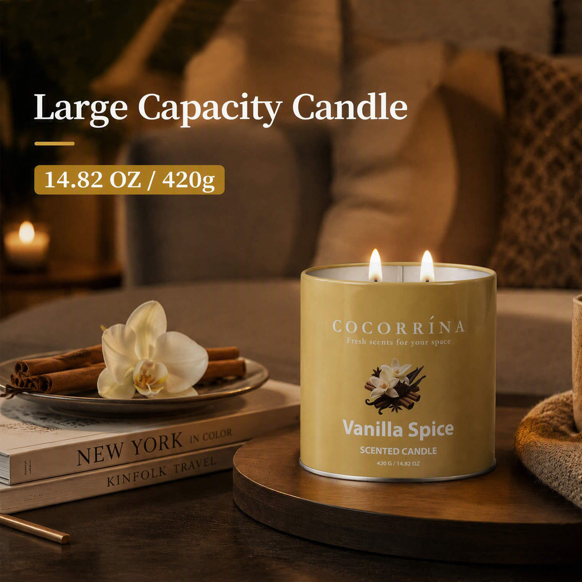 COCORRÍNA Vanilla Spice Candle 14.82oz