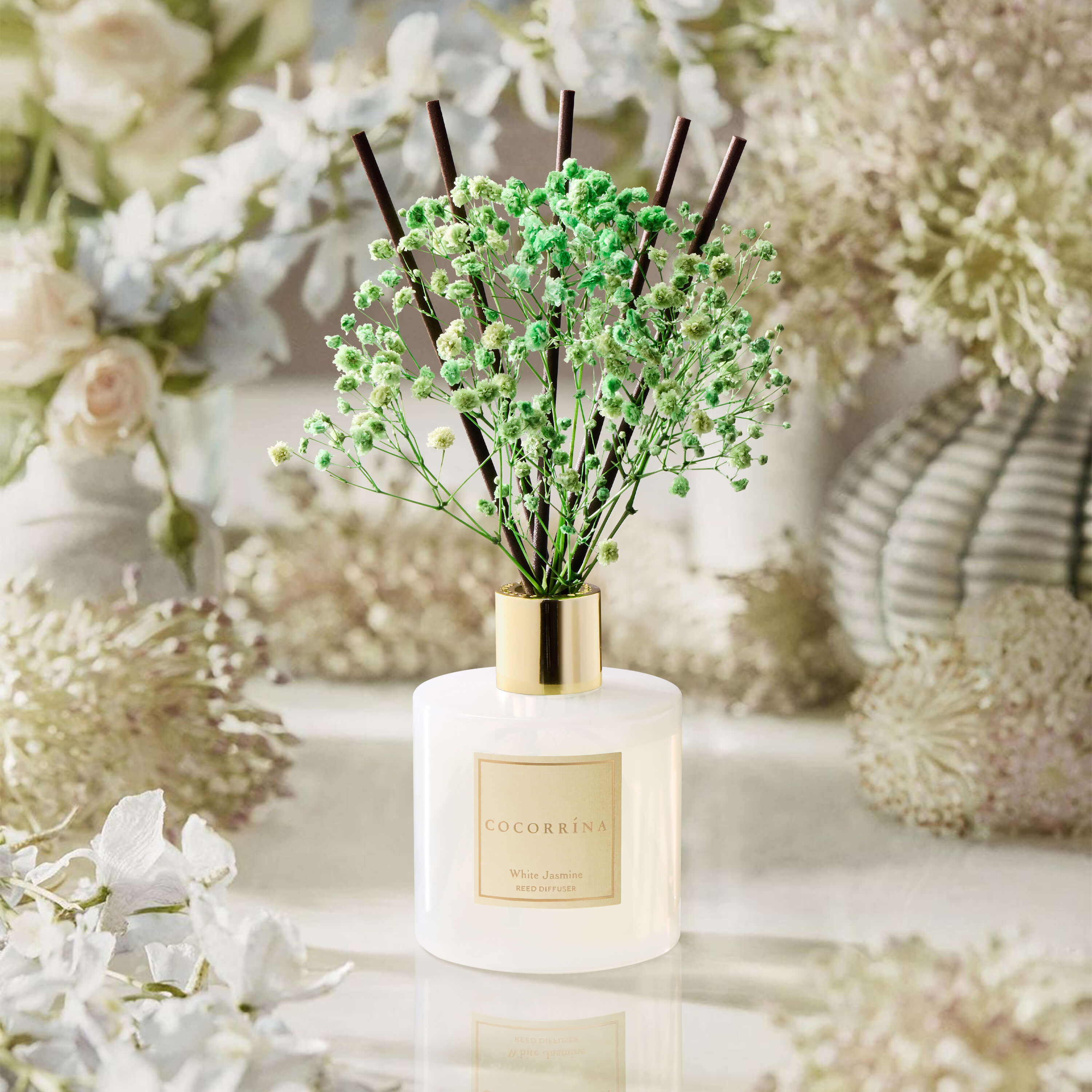 COCORRÍNA White Jasmine Reed Diffuser Set