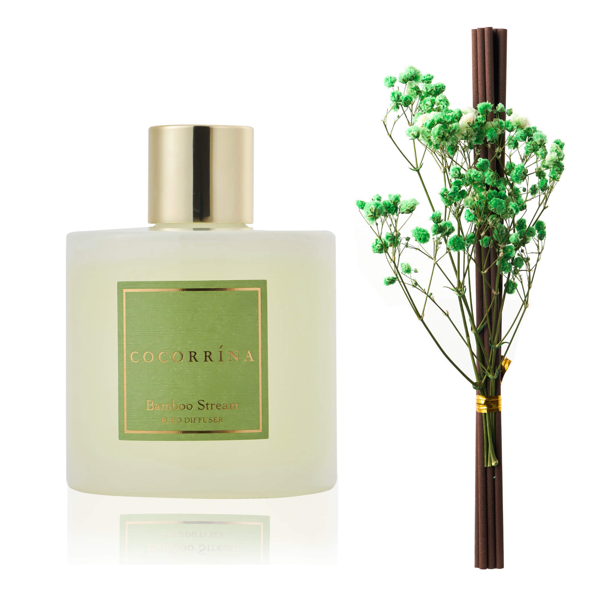 COCORRÍNA Bamboo Stream Reed Diffuser Set