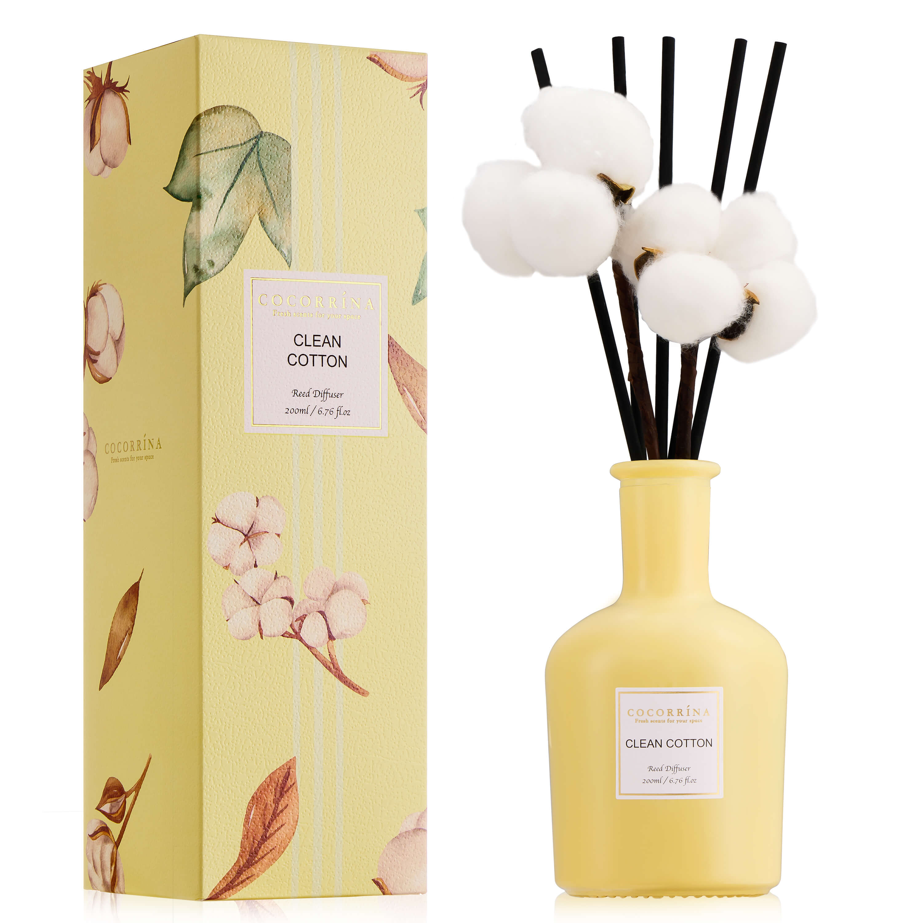 COCORRÍNA Clean Cotton Reed Diffuser Set