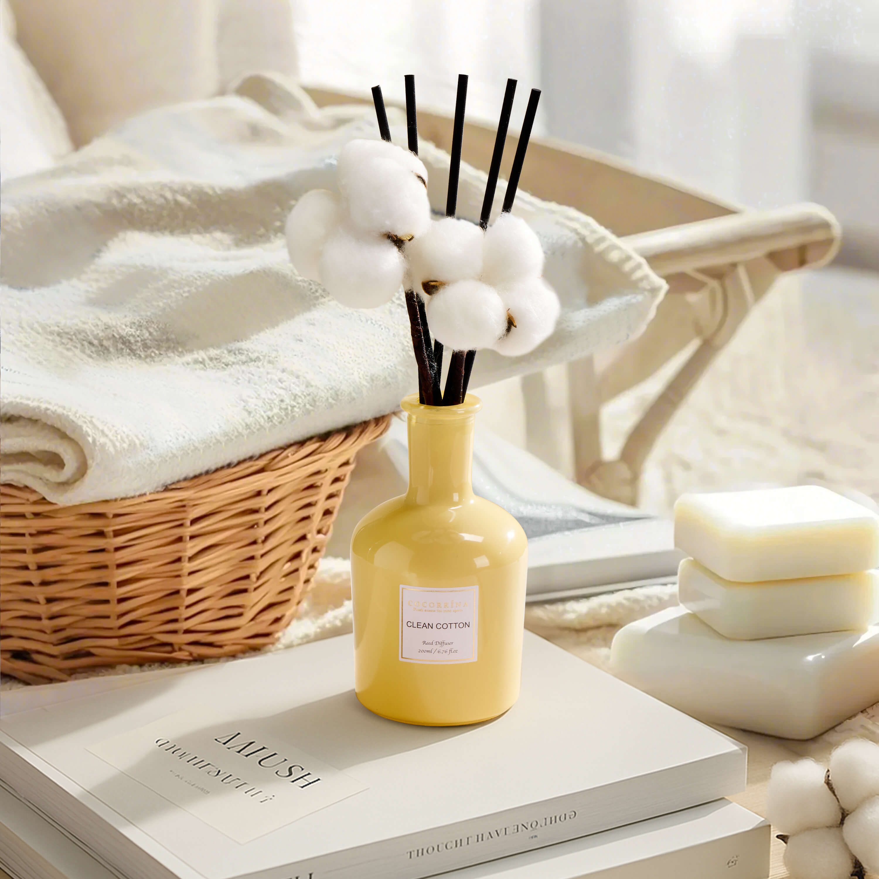 COCORRÍNA Clean Cotton Reed Diffuser Set