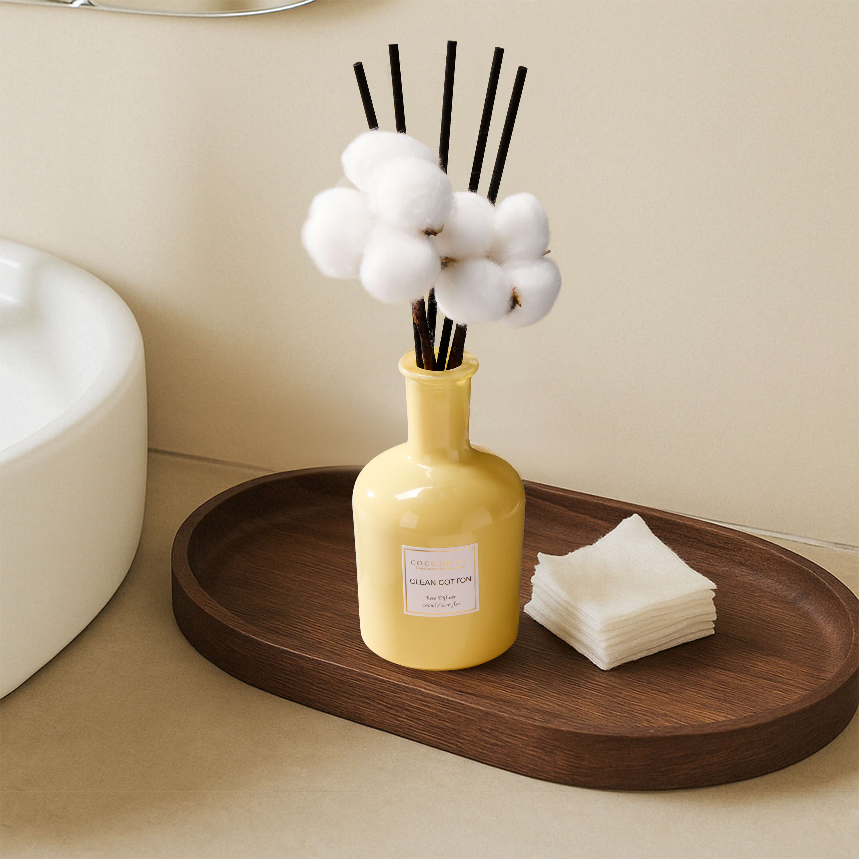 COCORRÍNA Clean Cotton Reed Diffuser Set