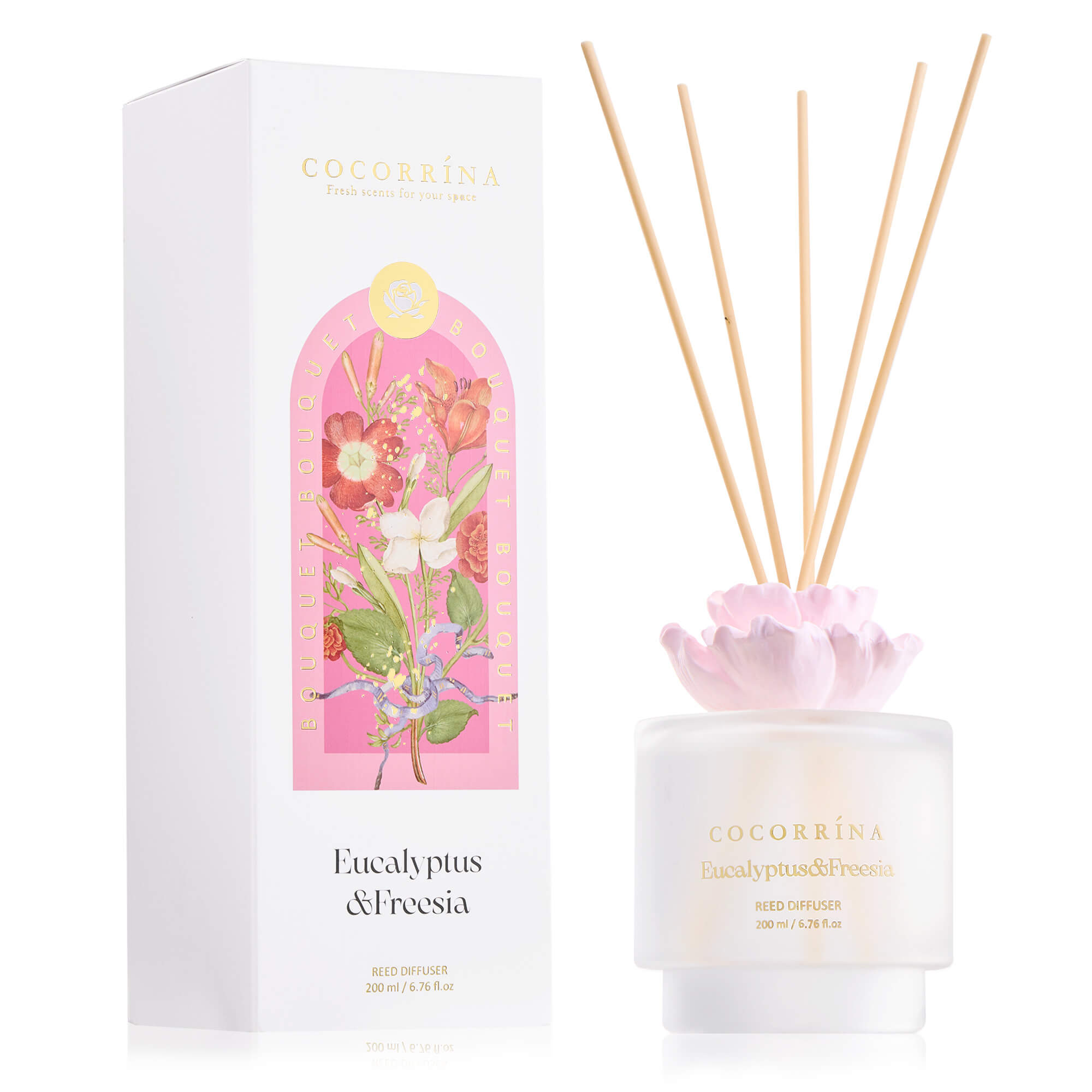 COCORRÍNA Gypsum Flower Eucalyptus & Freesia Reed Diffuser