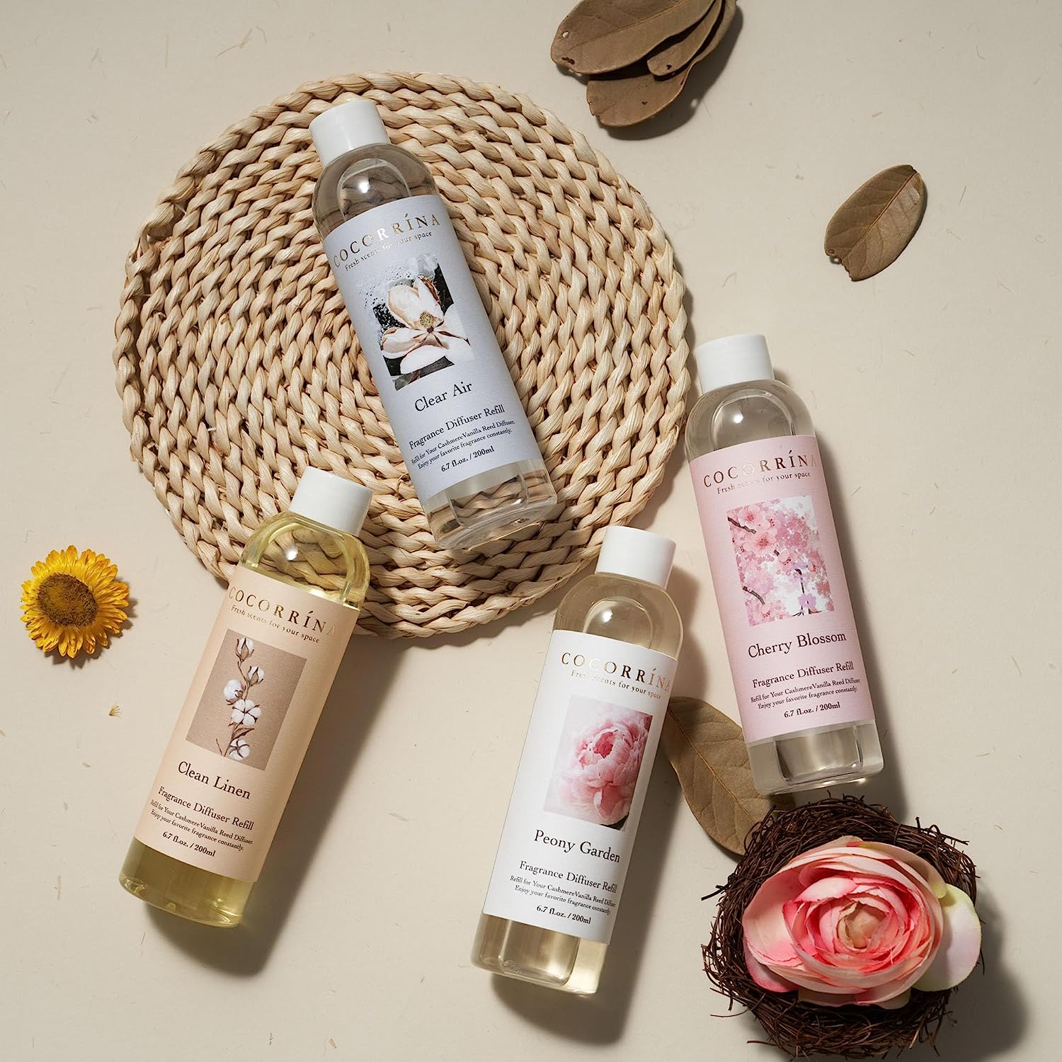 COCORRÍNA Chamomile & Verbena Diffuser Refill x 3