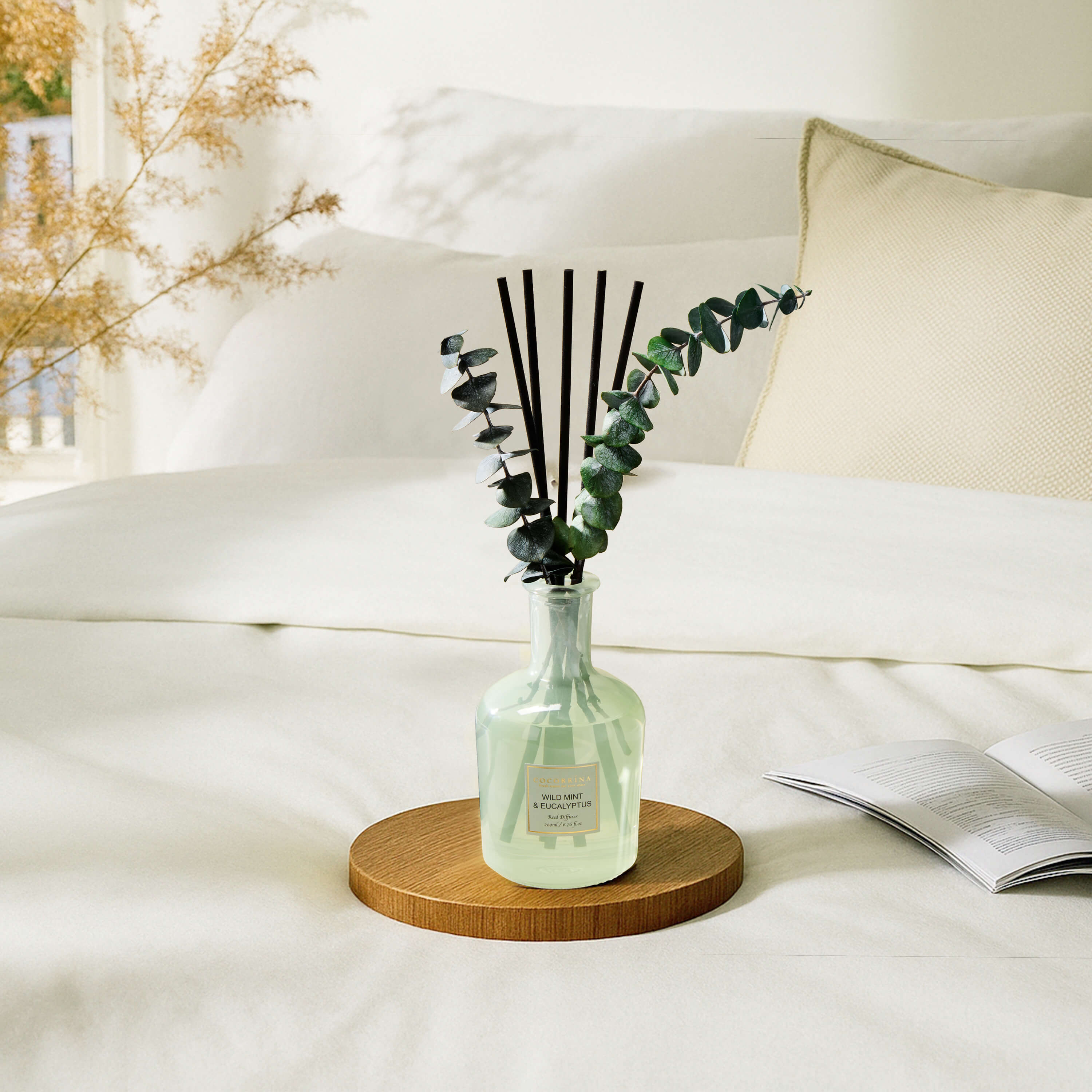 COCORRÍNA Wild Mint & Eucalyptus Reed Diffuser Set