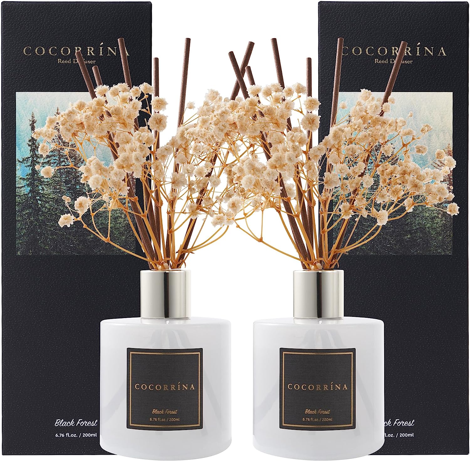 COCORRÍNA Black Forest Reed Diffuser Set