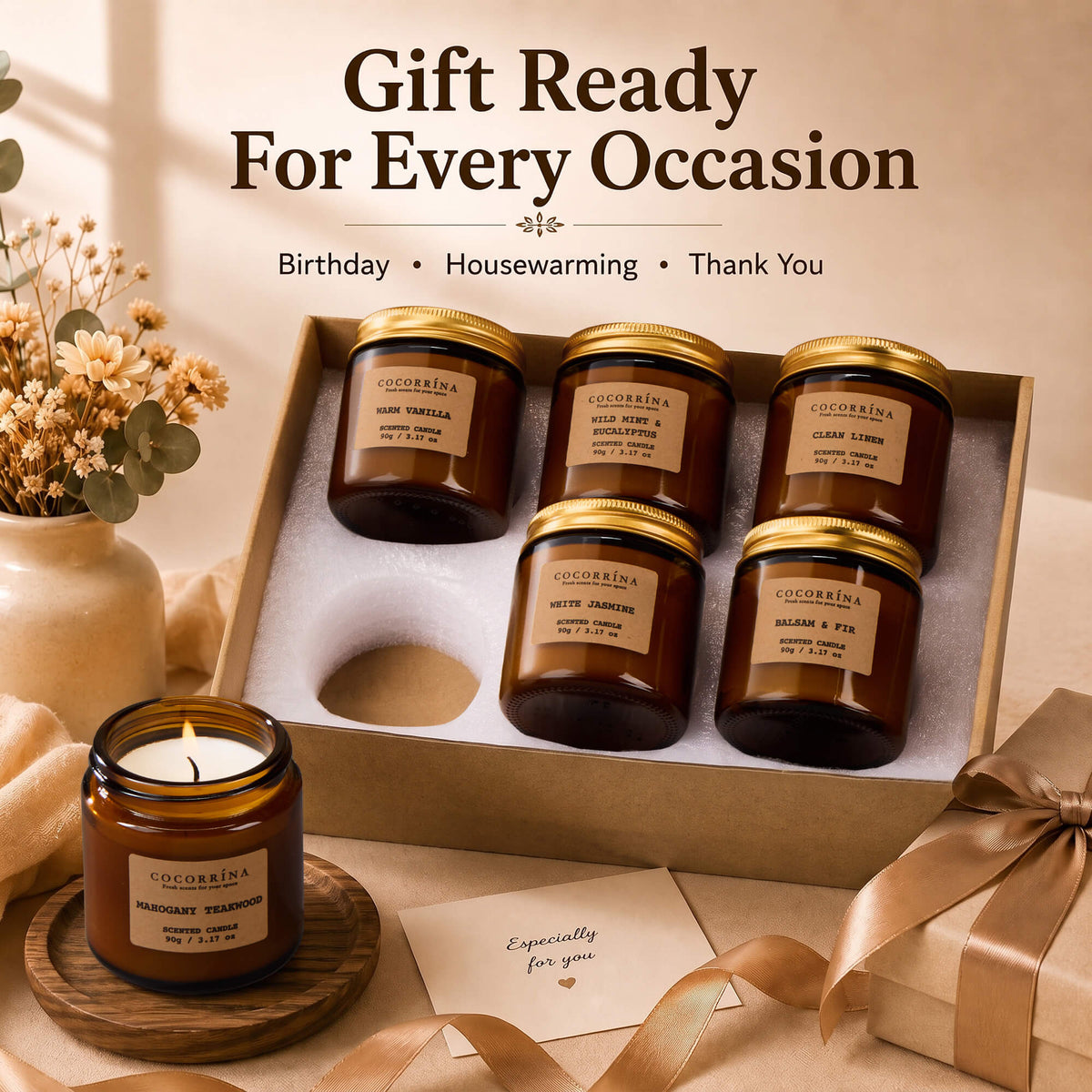 COCORRÍNA Candle Set of 6