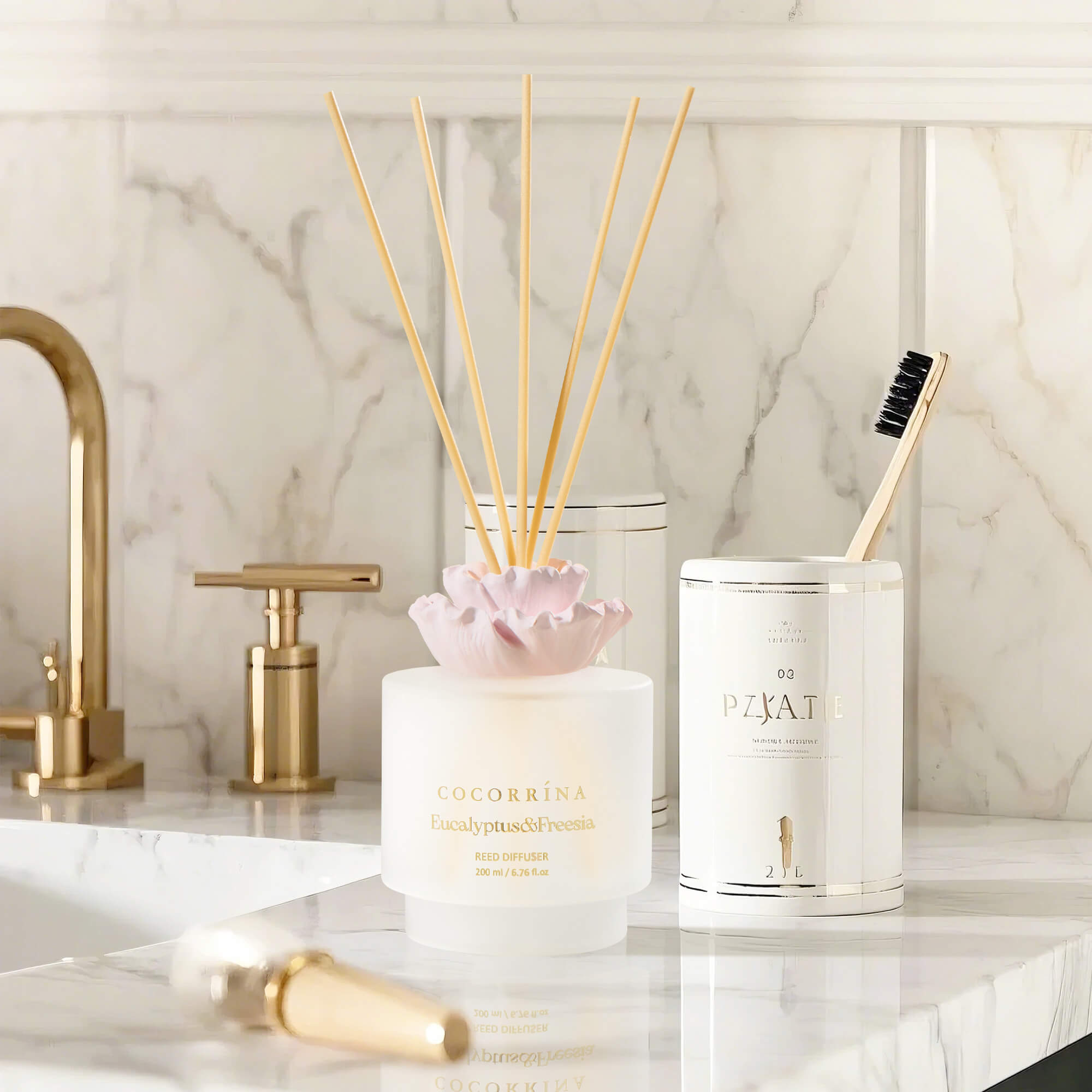 COCORRÍNA Gypsum Flower Eucalyptus & Freesia Reed Diffuser