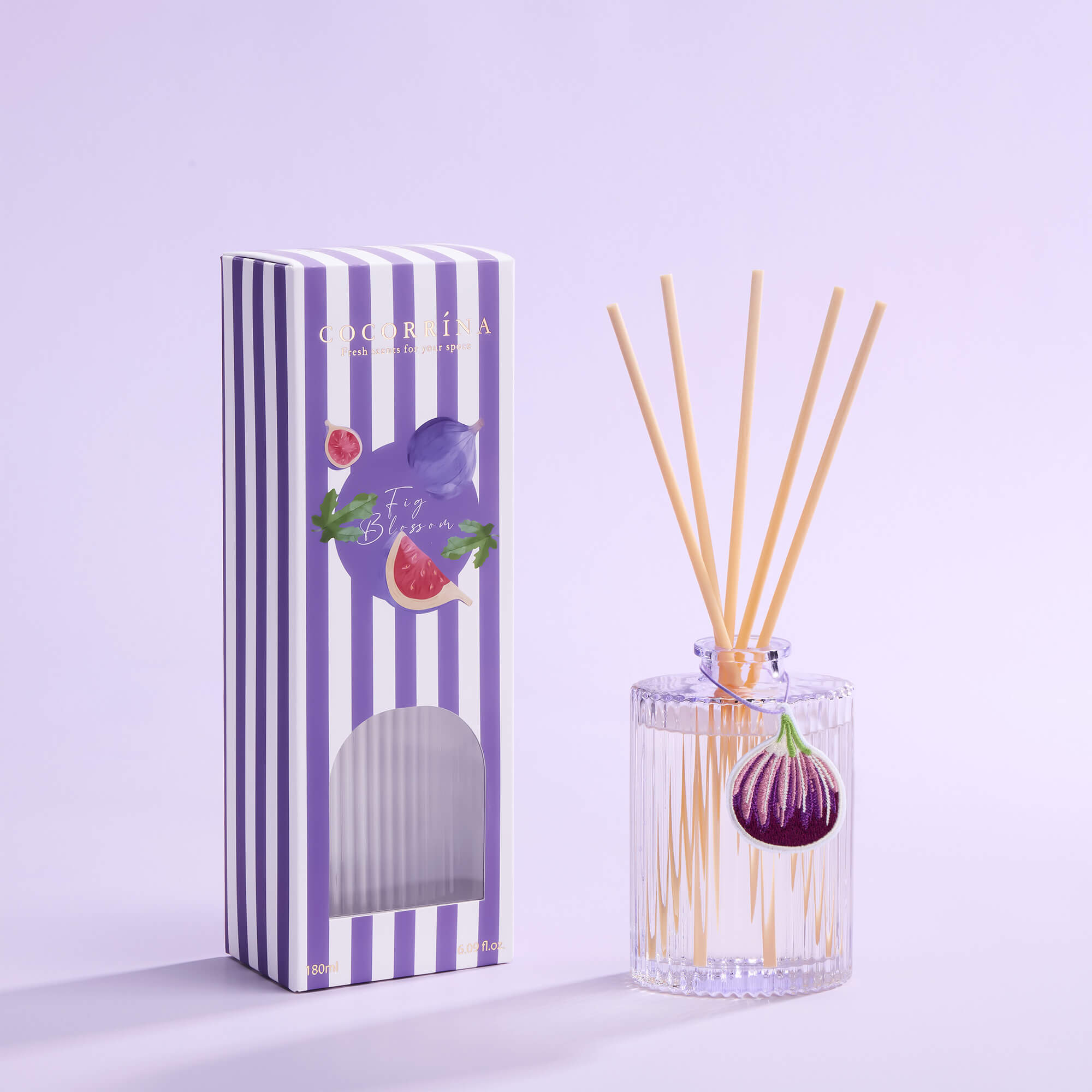 COCORRÍNA  Fig Blossom Reed Diffuser Set
