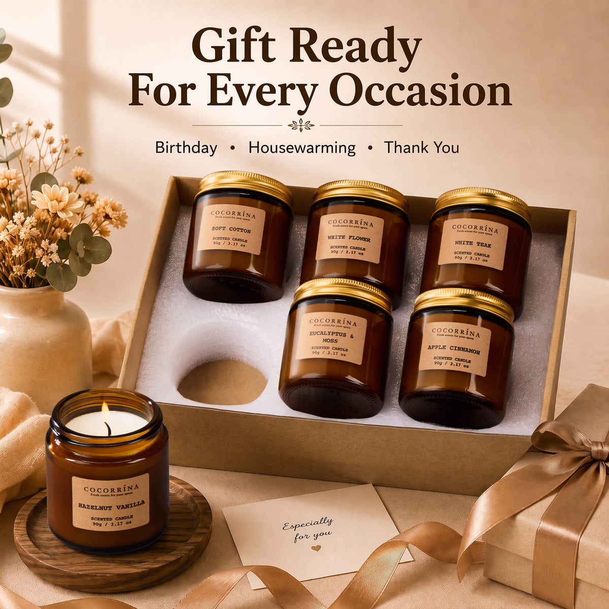 COCORRÍNA Candle Set of 6