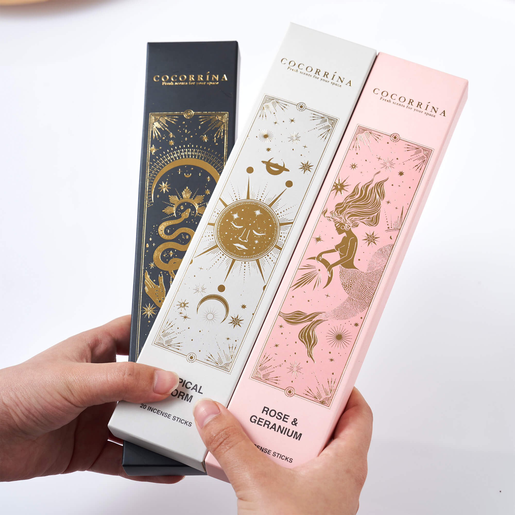 COCORRÍNA Incense Sticks - Set of 8 Insenses (160 Sticks)