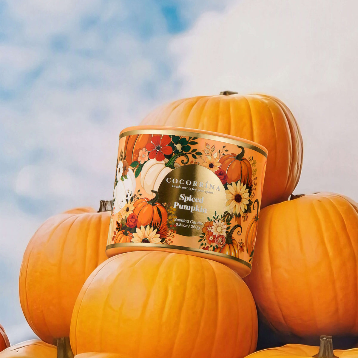 COCORRÍNA 8.8 oz Spiced Pumpkin Candle（Pre-Order）