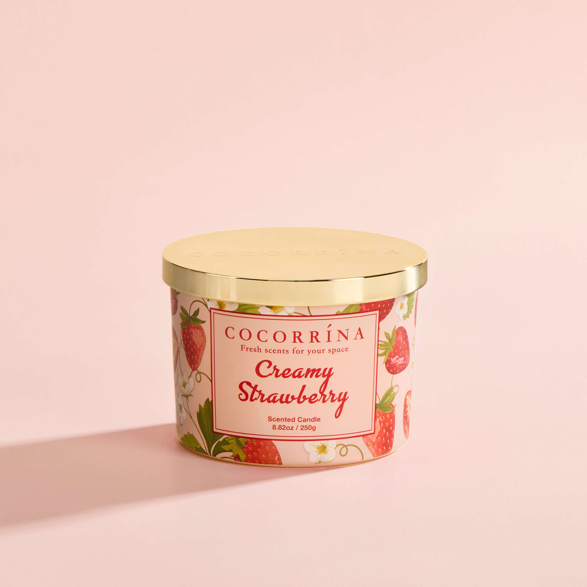COCORRÍNA 8.8 oz Creamy Strawberry Candle（Pre-Order）