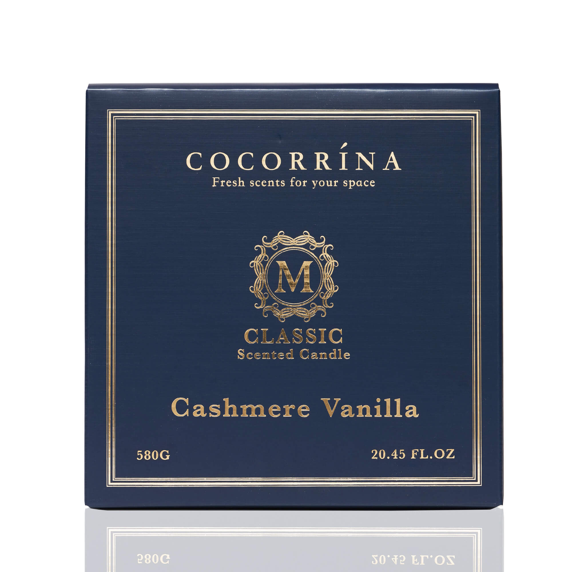 Cocorrina 580g cachemire vanille classique série bougie