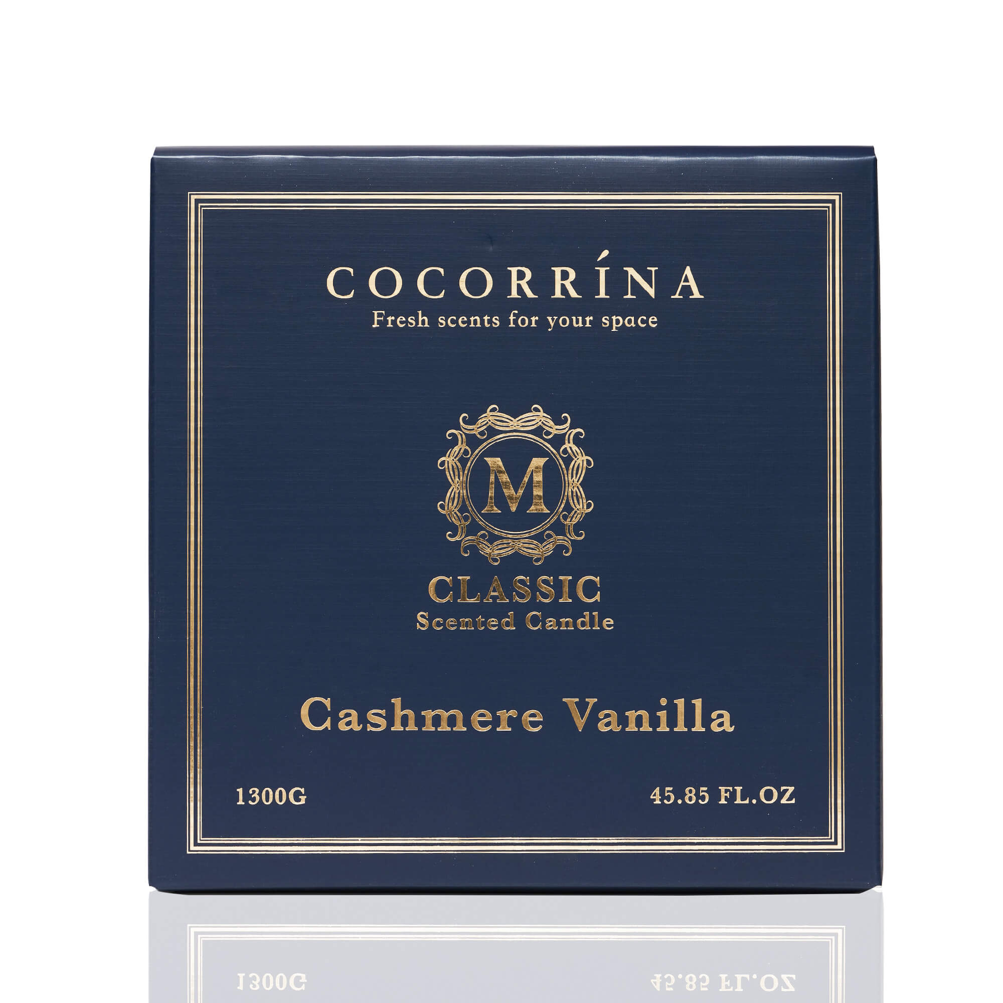 COCORRÍNA Kerze aus der Classica-Serie, Kaschmir-Vanille, 1300 g