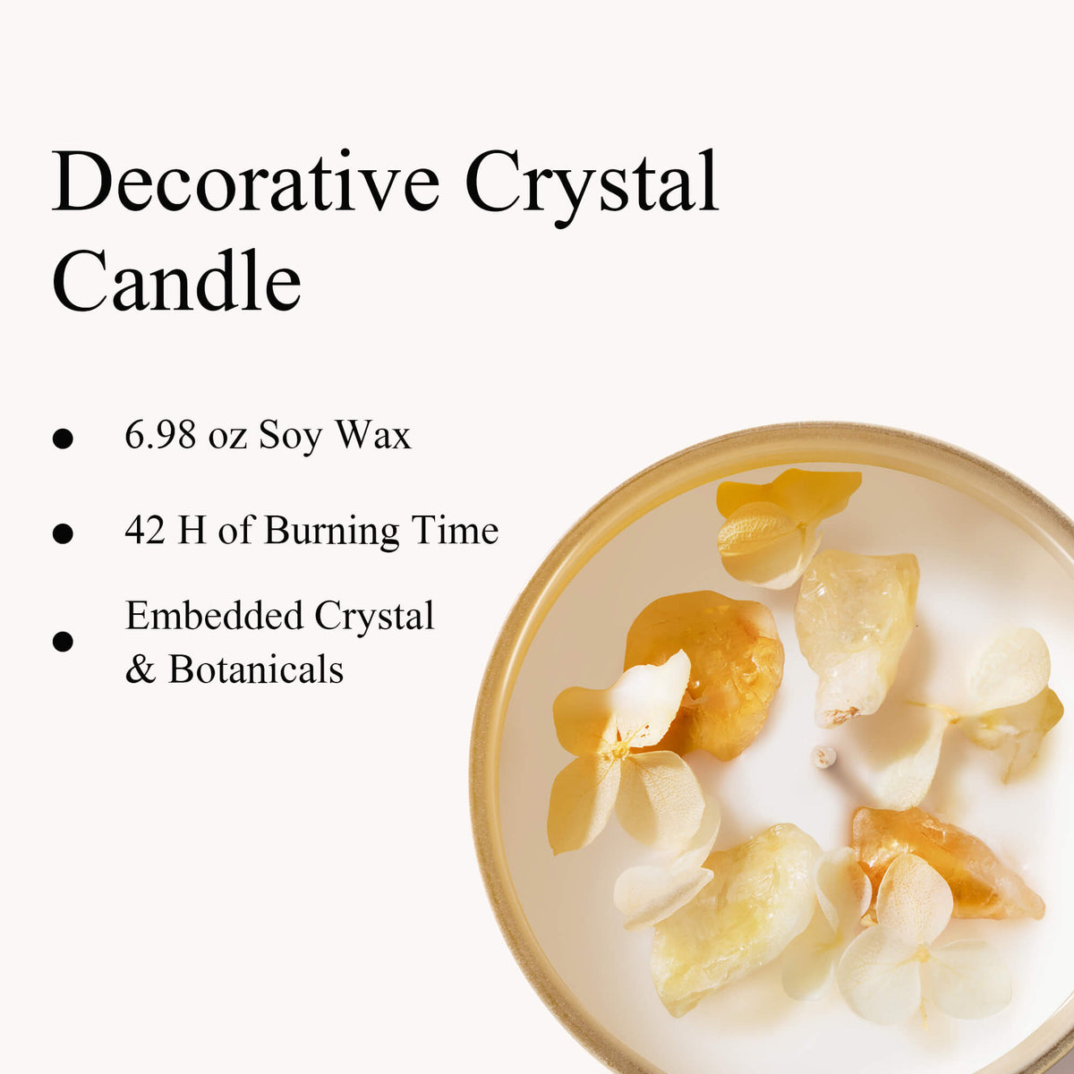 COCORRÍNA Warm Vanilla Crystal Candle