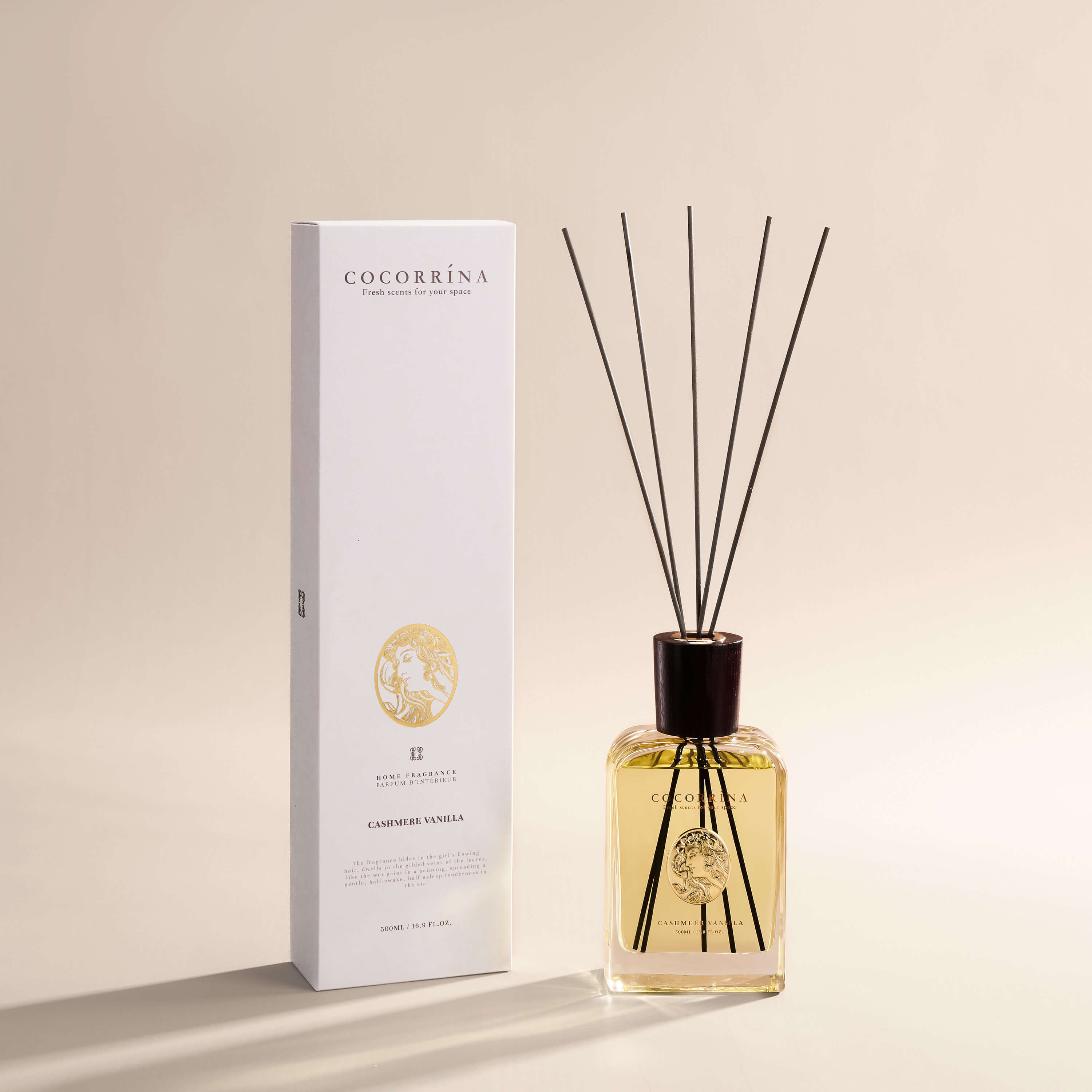 COCORRÍNA Cashmere Vanilla Reed Diffuser Set