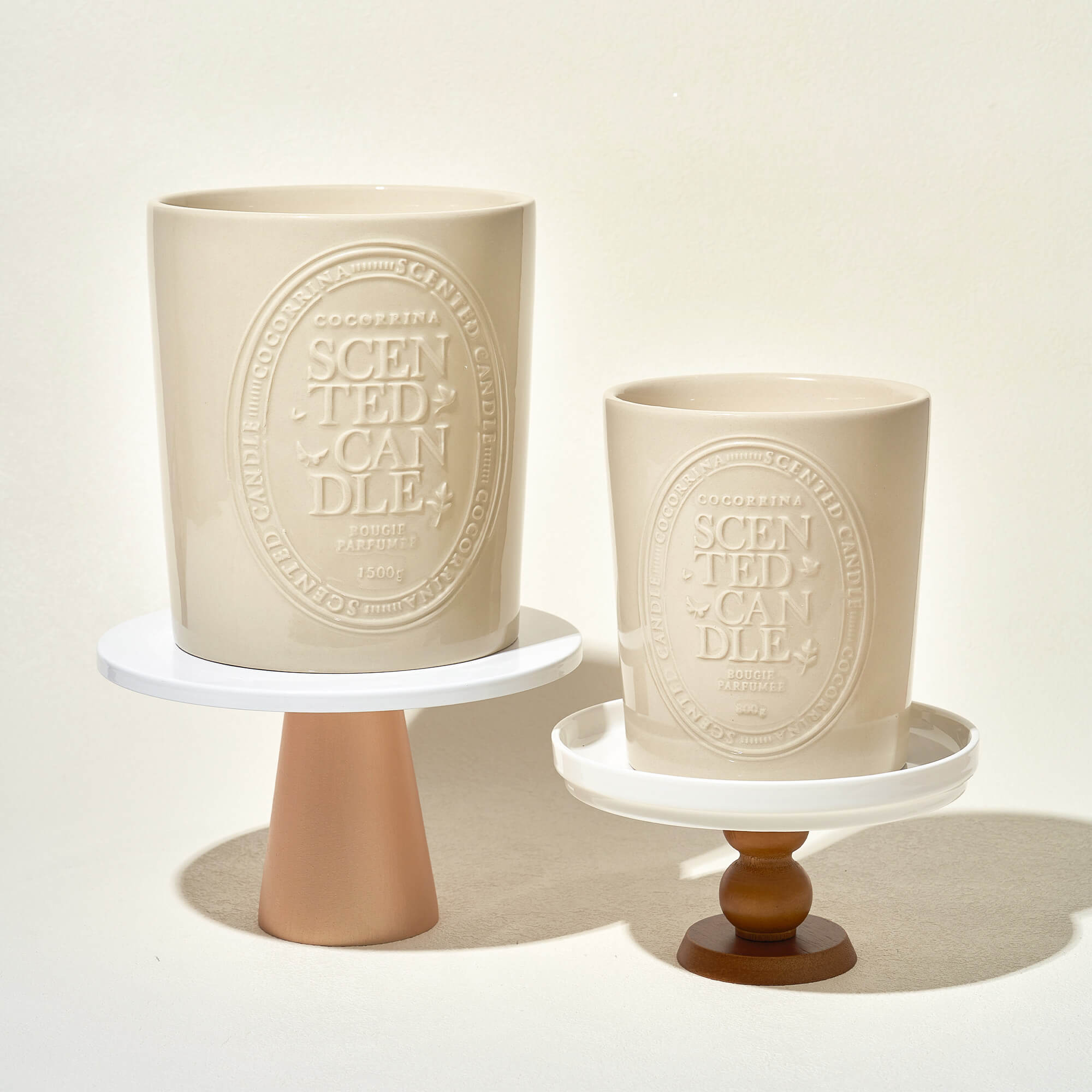 COCORRÍNA 1500g Clean Linen Ceramic Series Candle