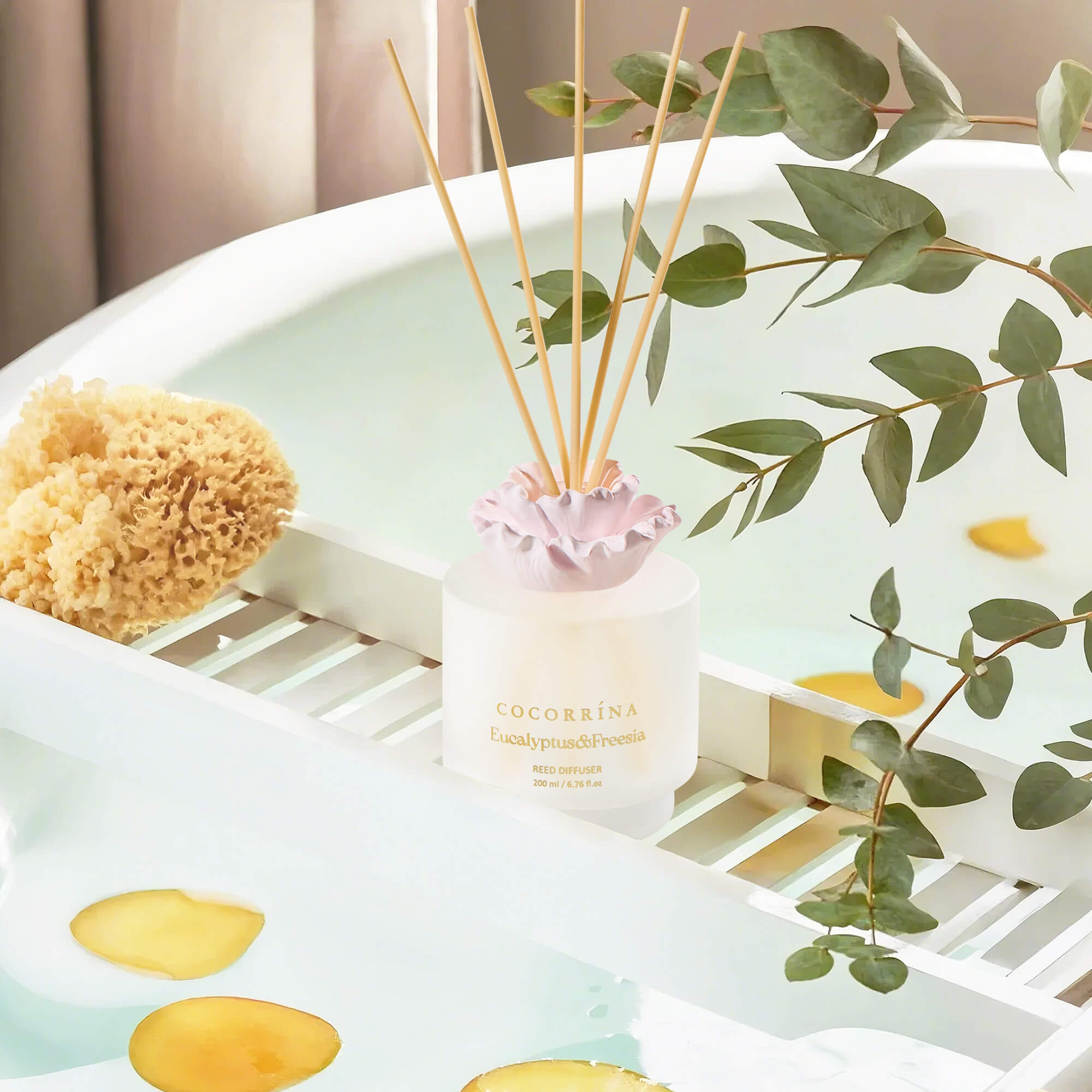 COCORRÍNA Gypsum Flower Eucalyptus & Freesia Reed Diffuser