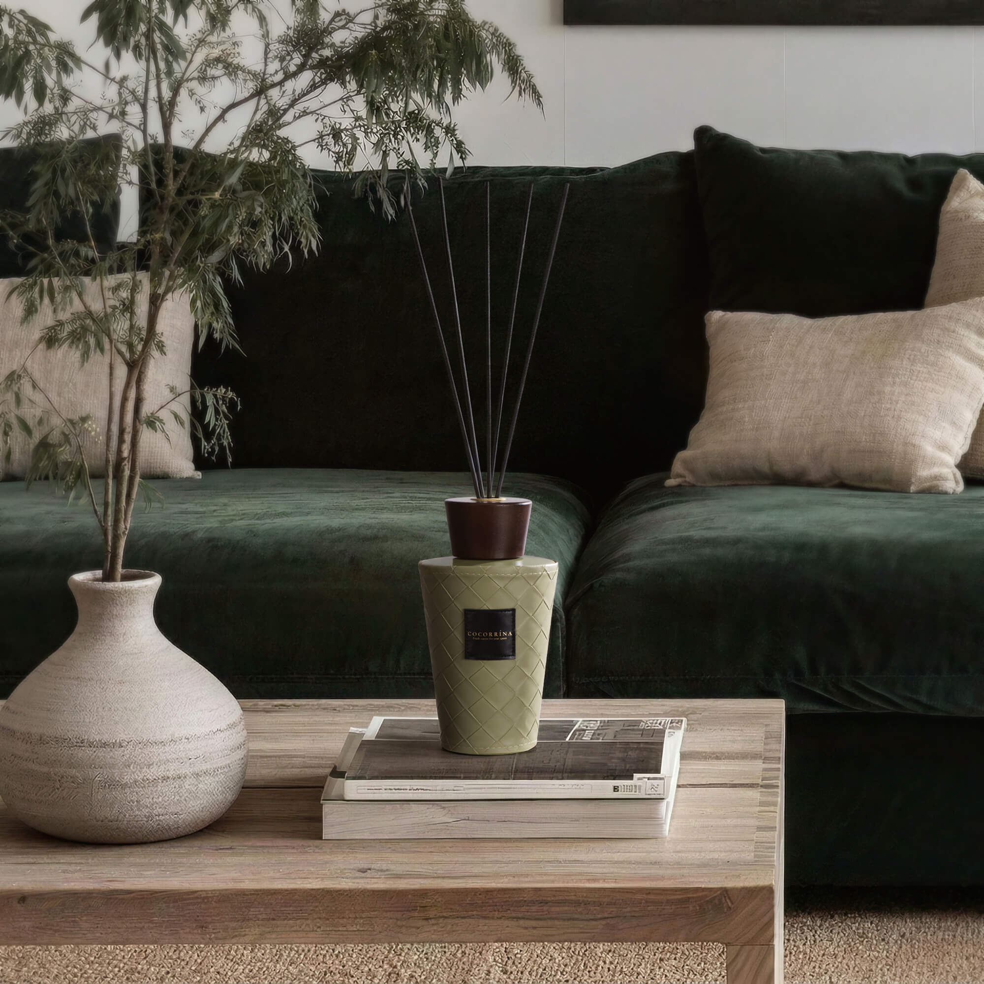 COCORRÍNA Eucalyptus Moss Reed Diffuser Set