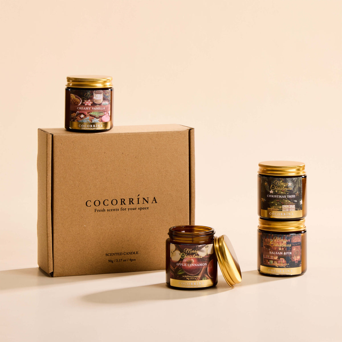 COCORRÍNA Candle Set of 4