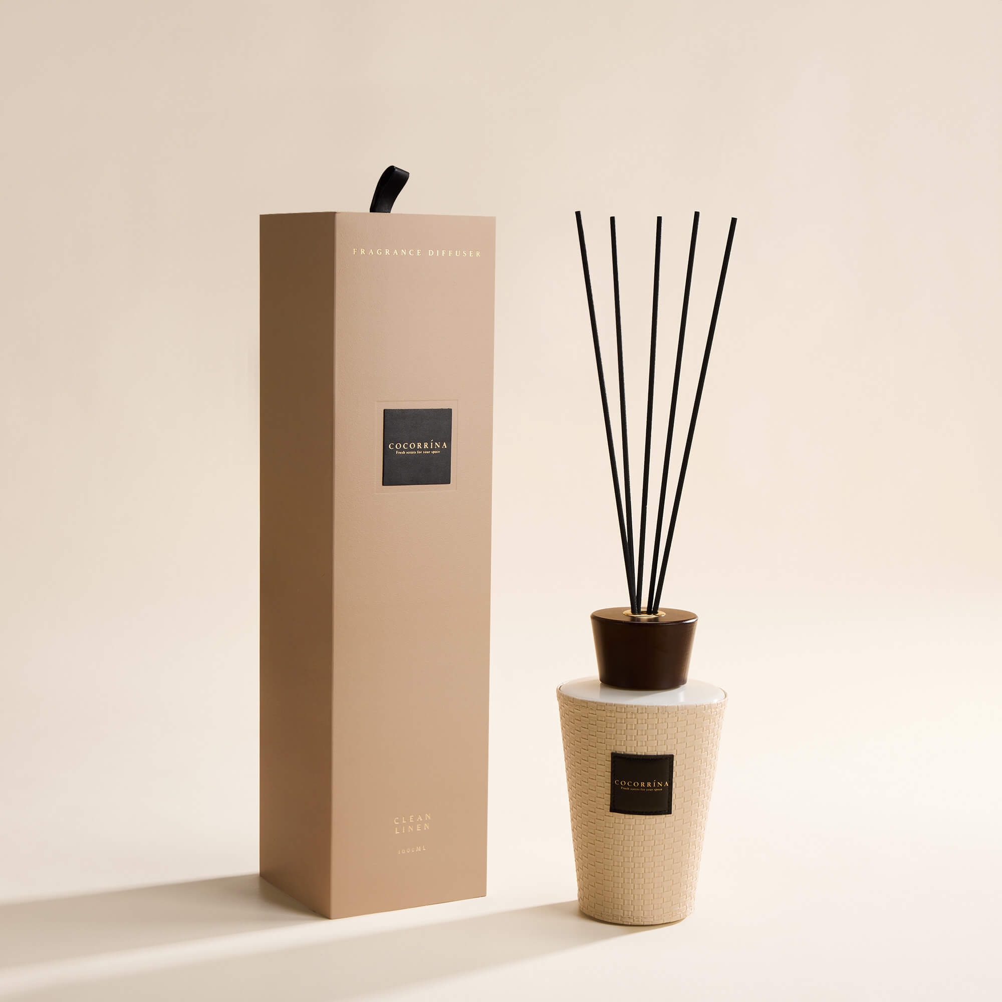 COCORRÍNA Clean Linen Reed Diffuser Set