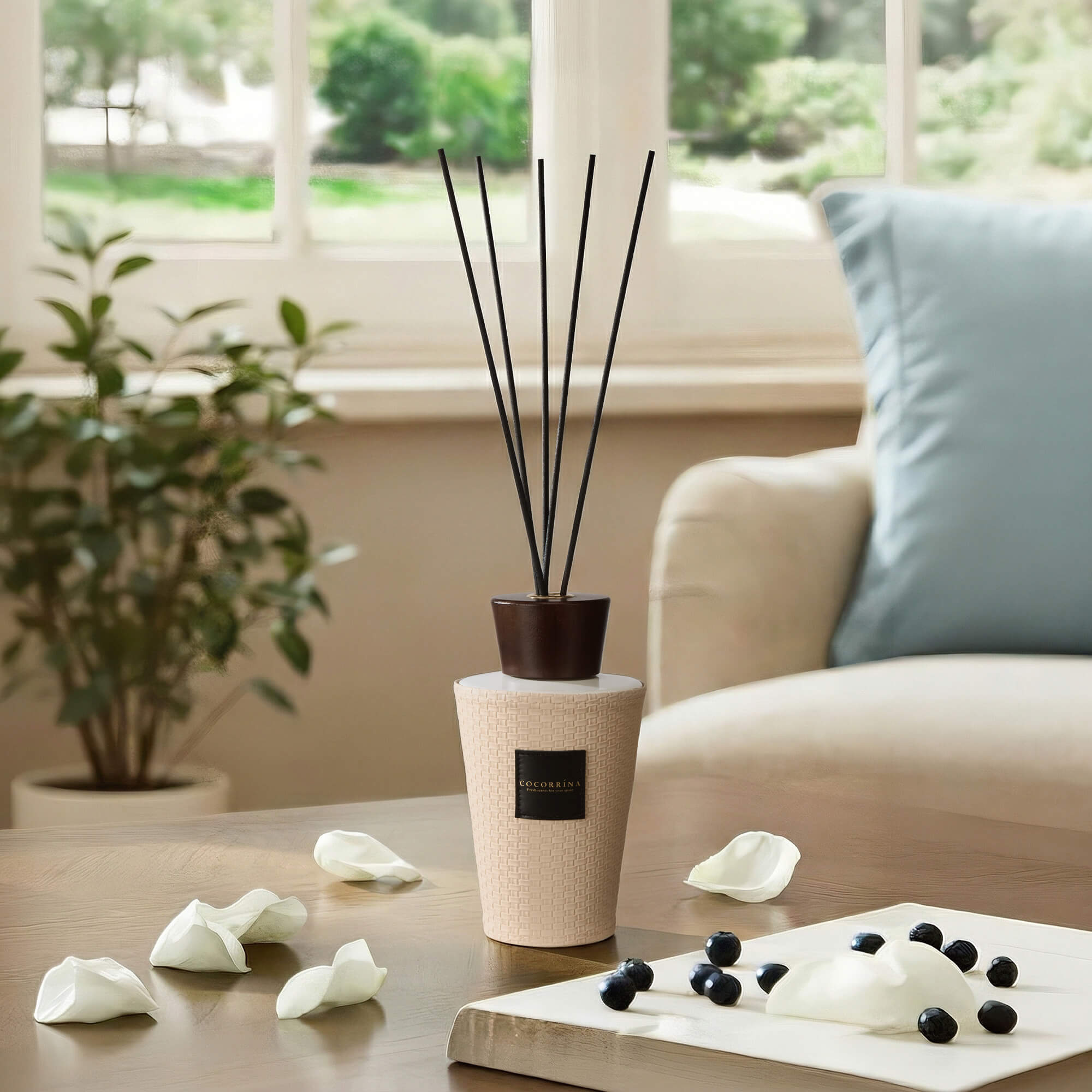 COCORRÍNA Clean Linen Reed Diffuser Set