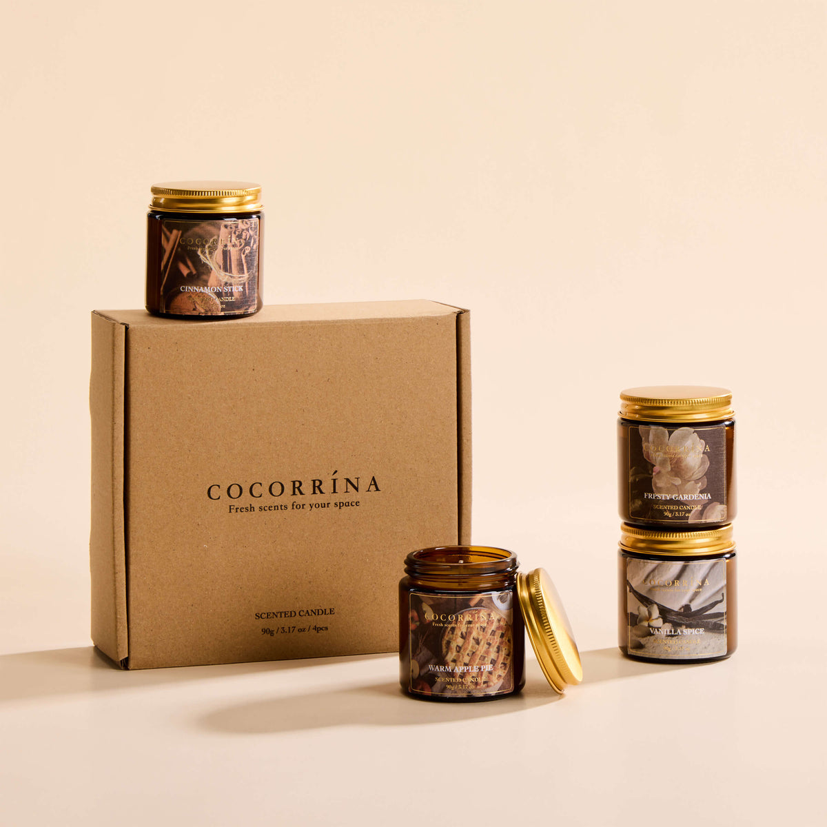 COCORRÍNA Candle Set of 4