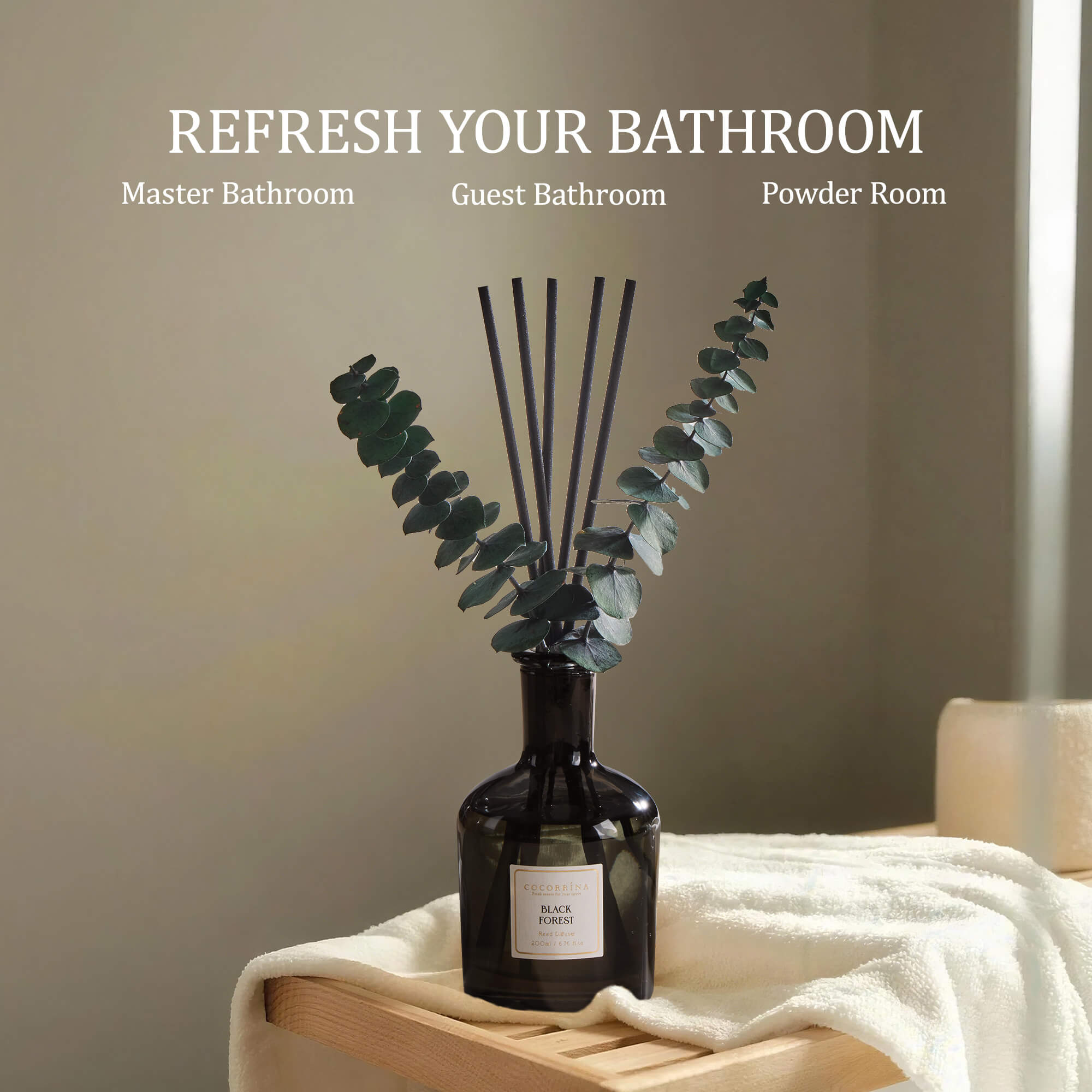 COCORRÍNA Black Forest Reed Diffuser Set