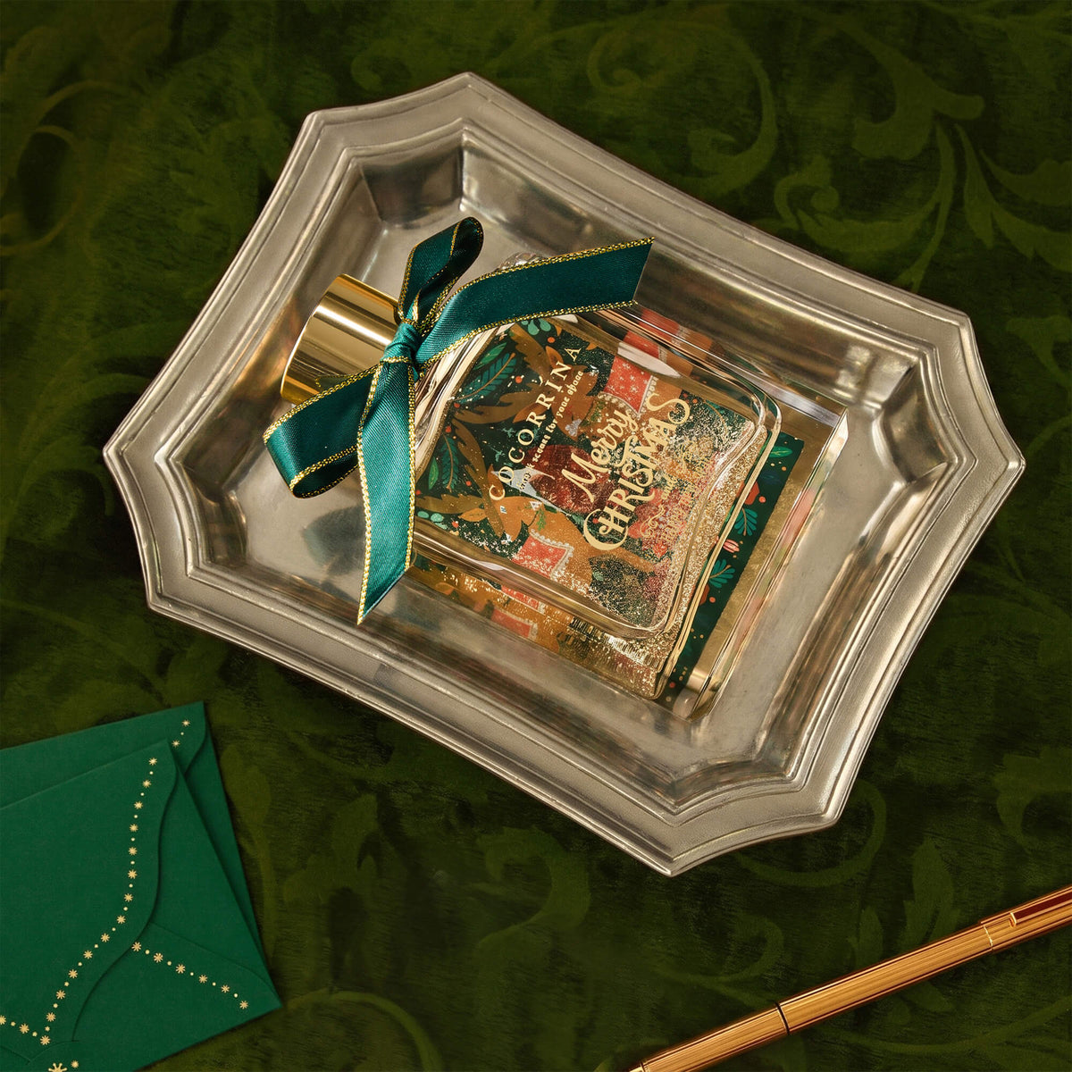COCORRÍNA Christmas Gold Powder Reed Diffuser Set