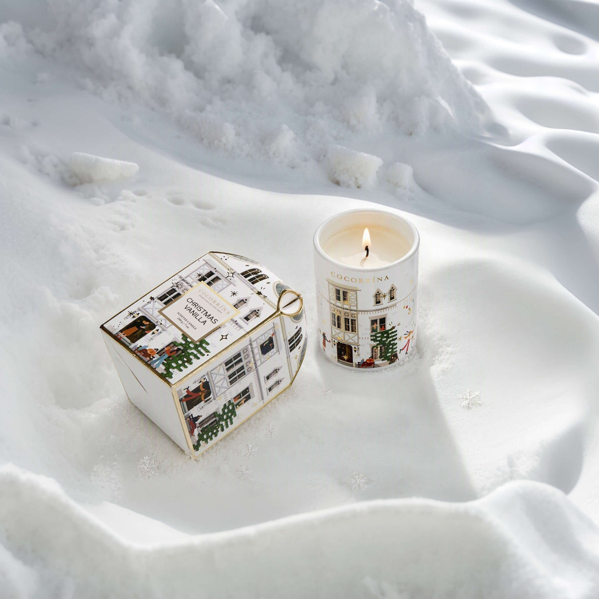 COCORRÍNA Christmas Vanilla House Shape Candle
