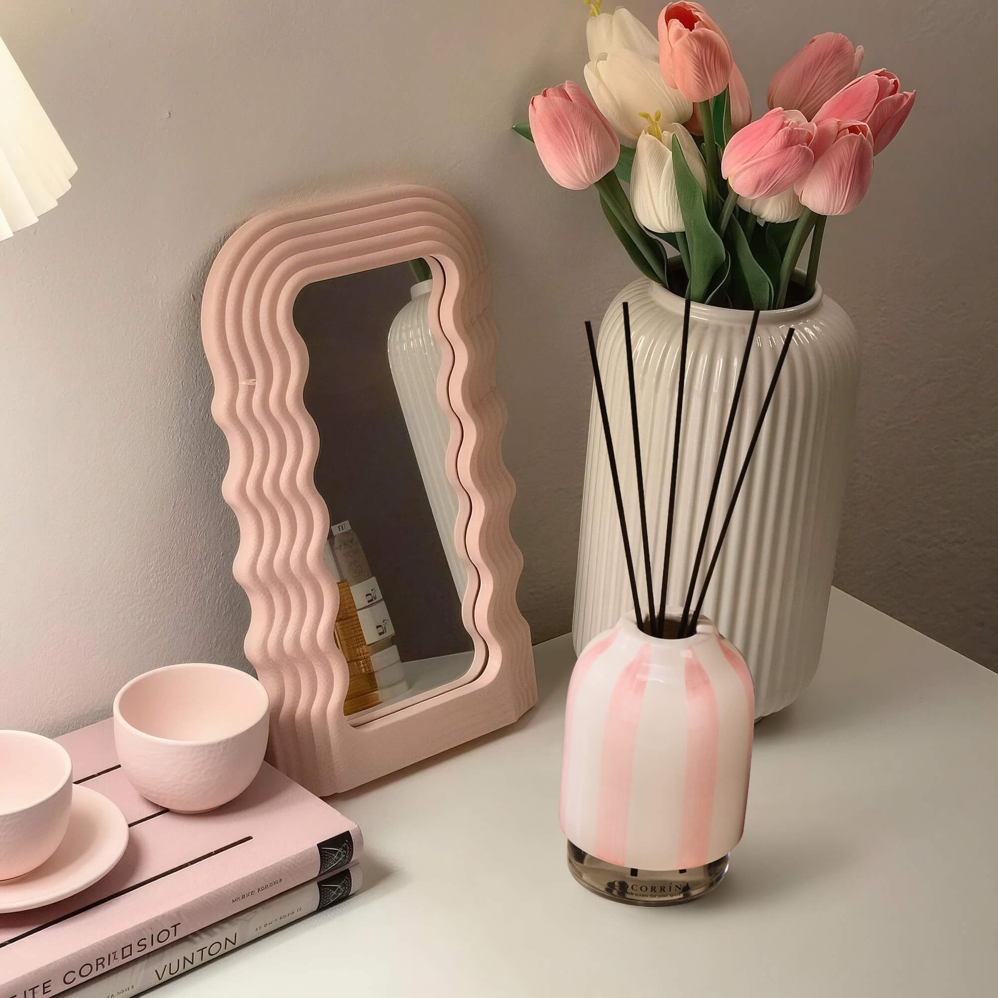 COCORRÍNA Sandalwood Rose Reed Diffuser Set