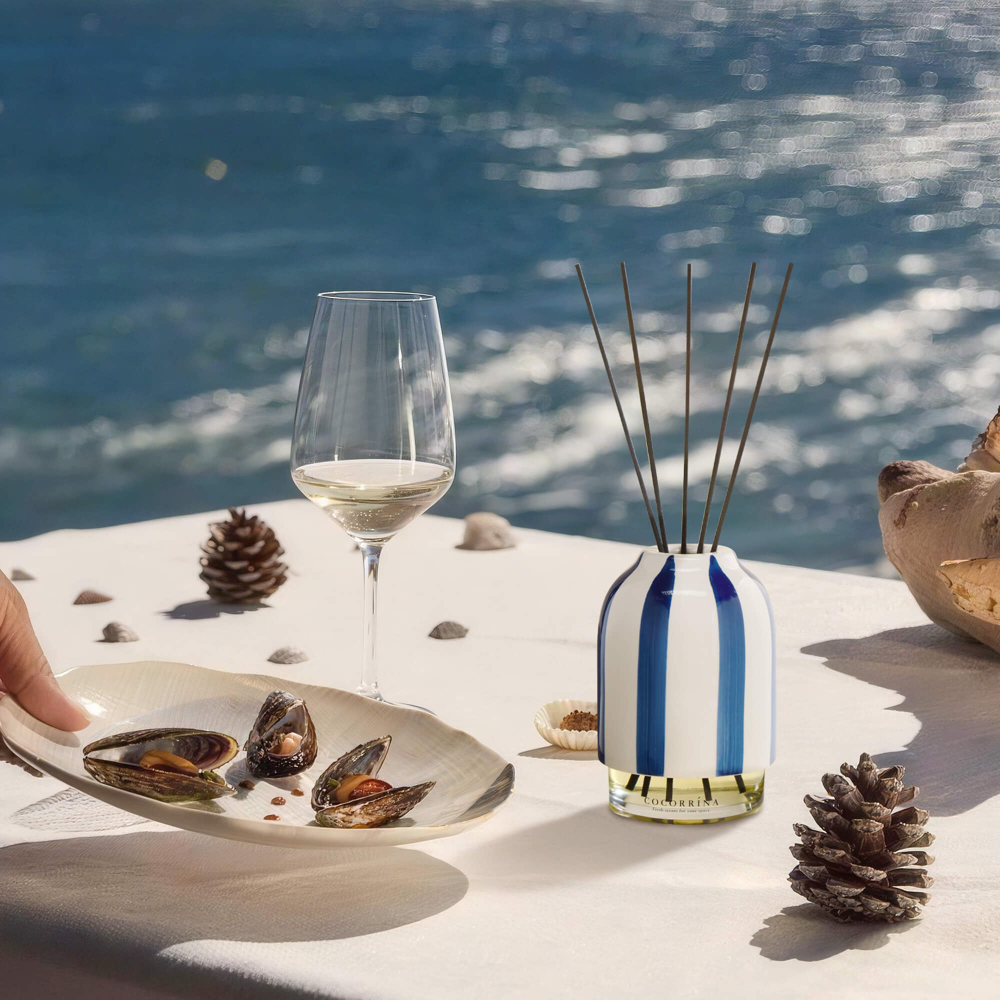 COCORRÍNA Cashmere Vanilla Reed Diffuser Set