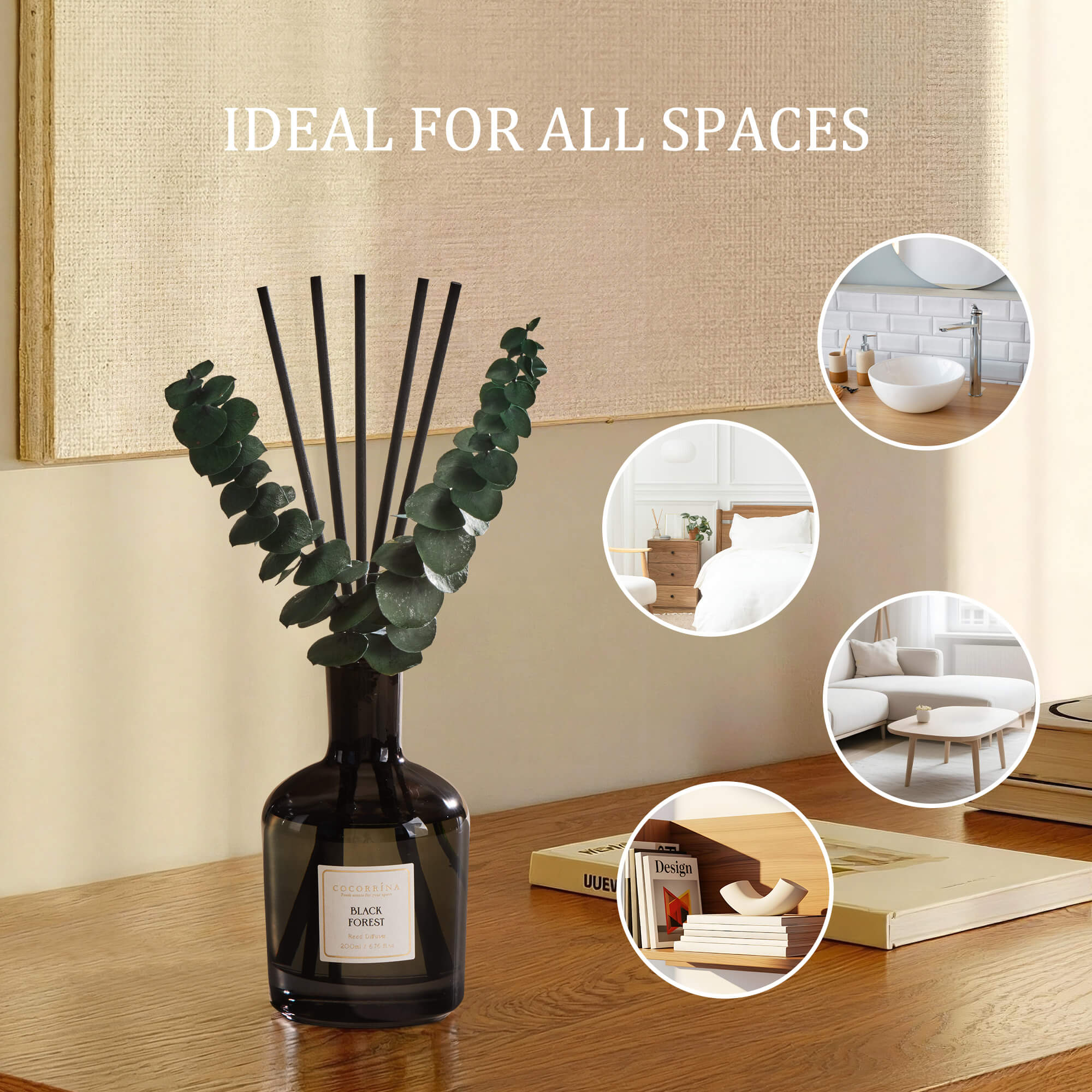 COCORRÍNA Black Forest Reed Diffuser Set