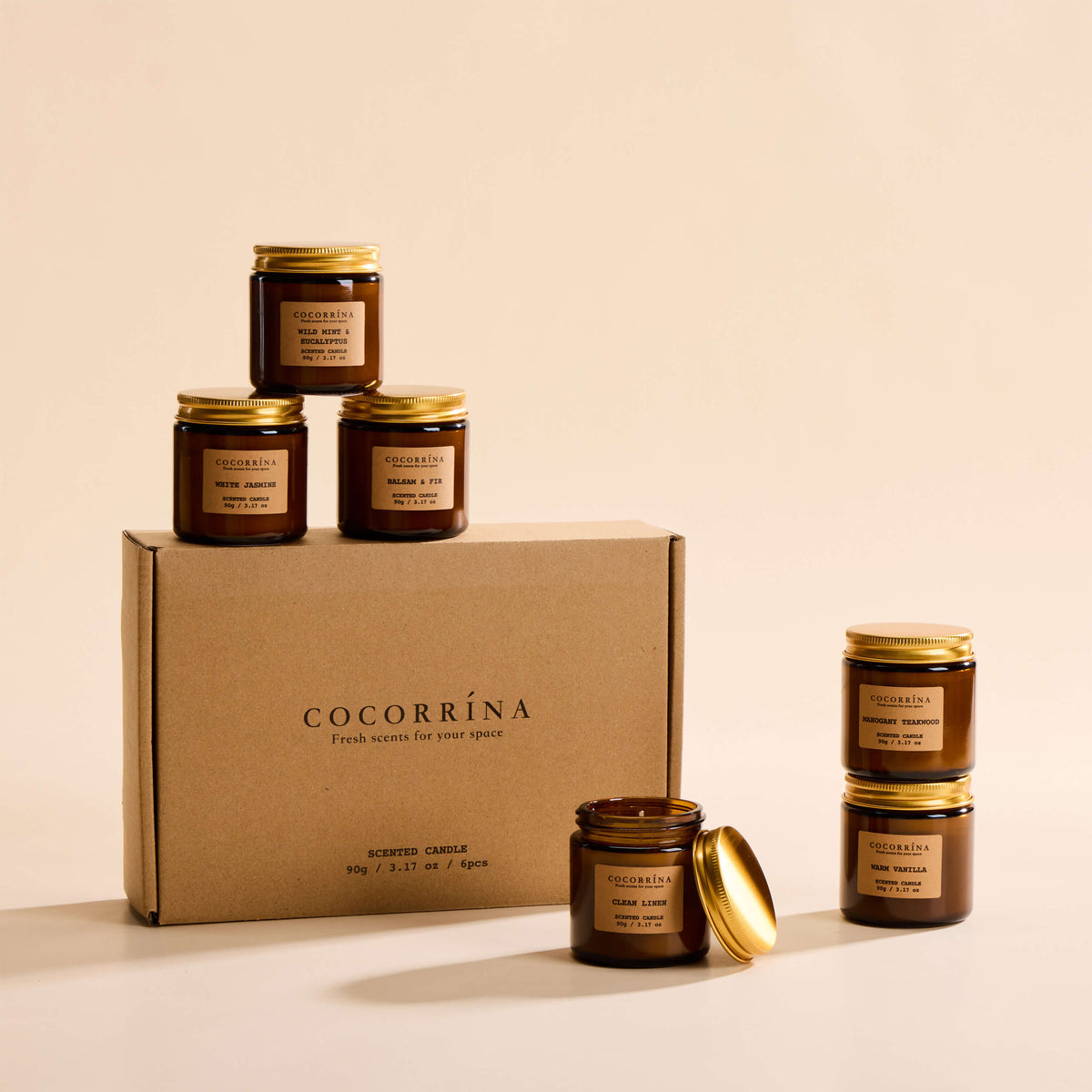 COCORRÍNA Candle Set of 6