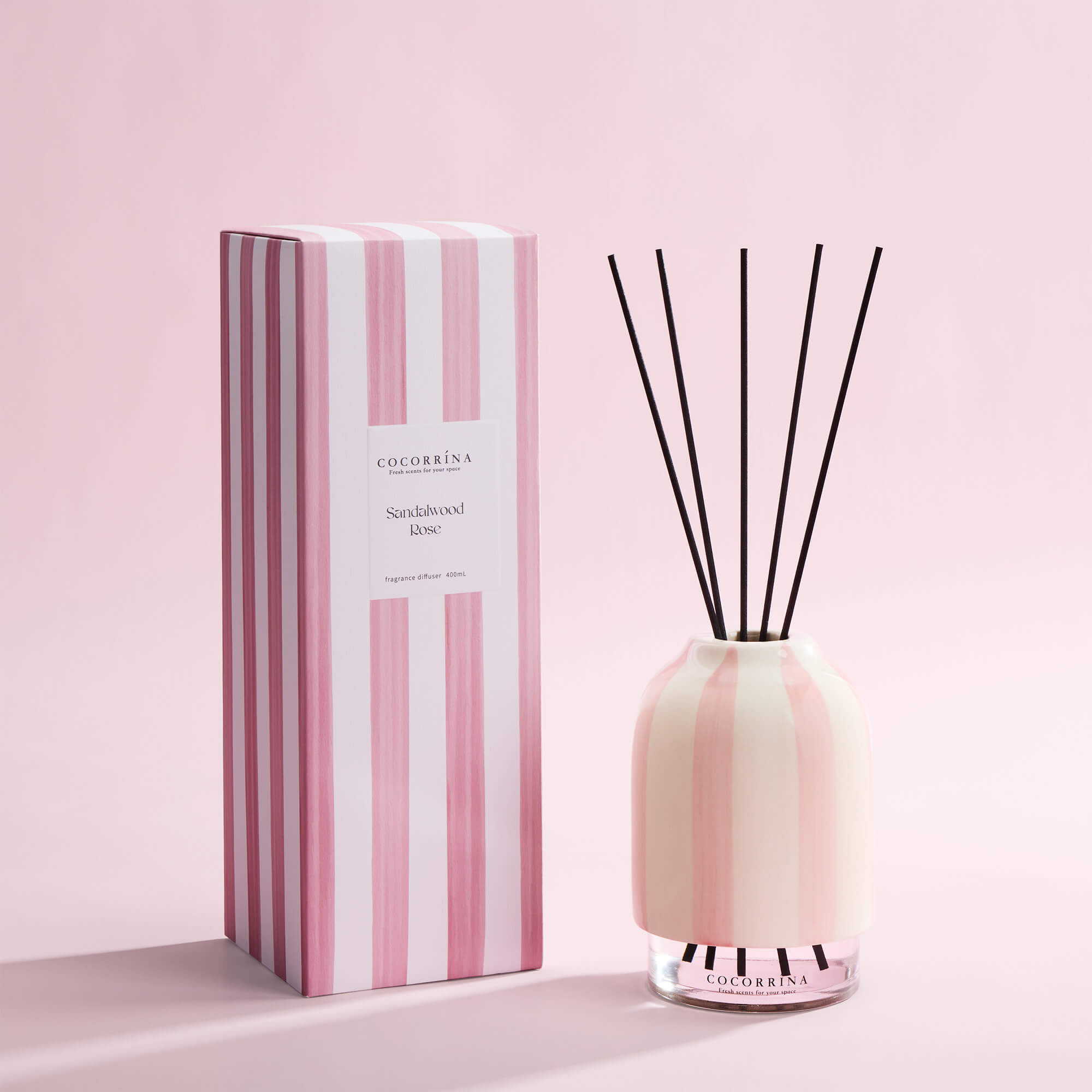 COCORRÍNA Sandalwood Rose Reed Diffuser Set