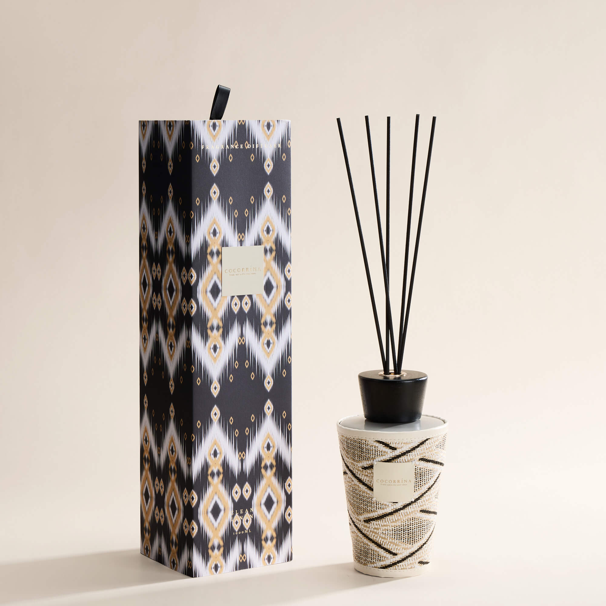 COCORRÍNA Clean Linen Reed Diffuser Set