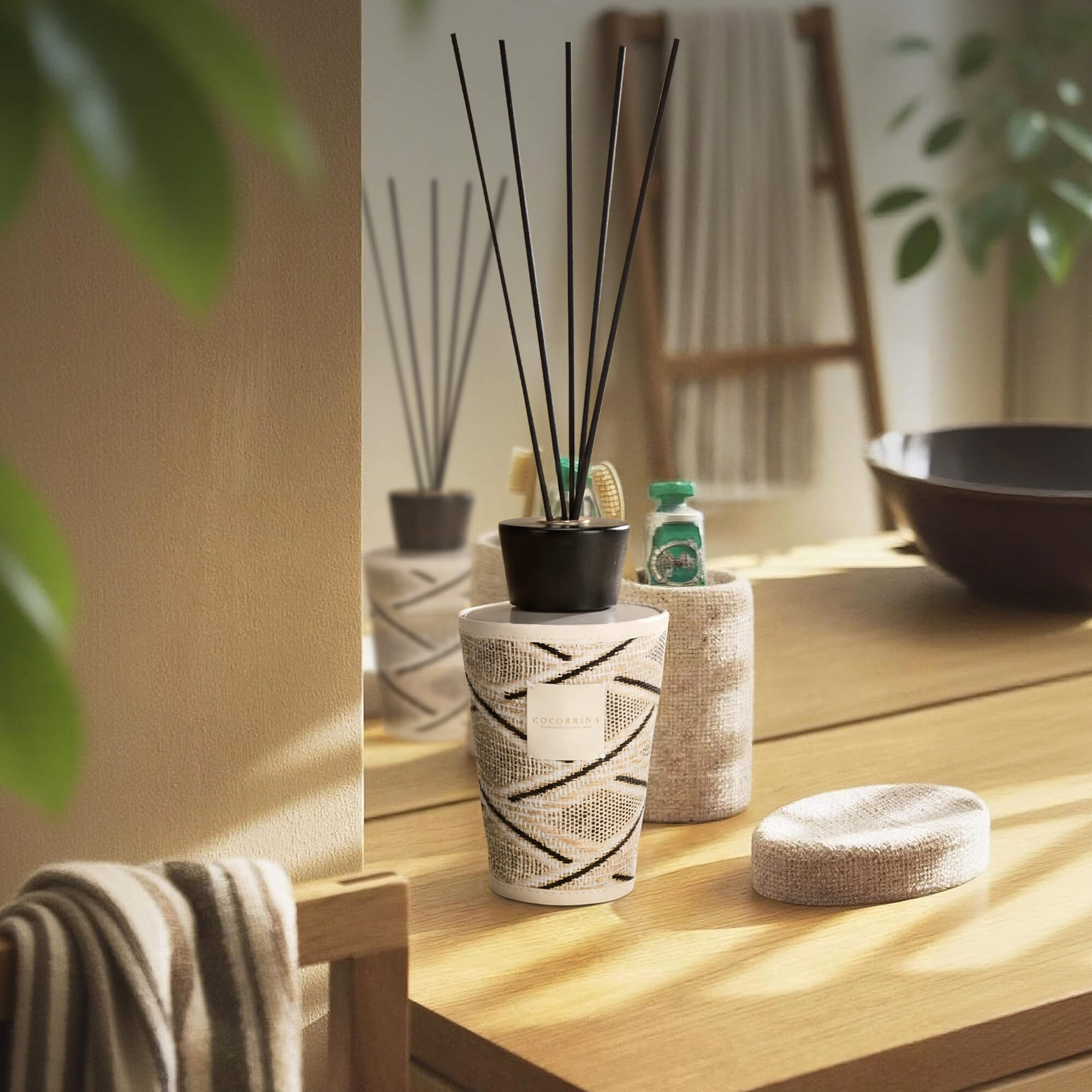 COCORRÍNA Clean Linen Reed Diffuser Set