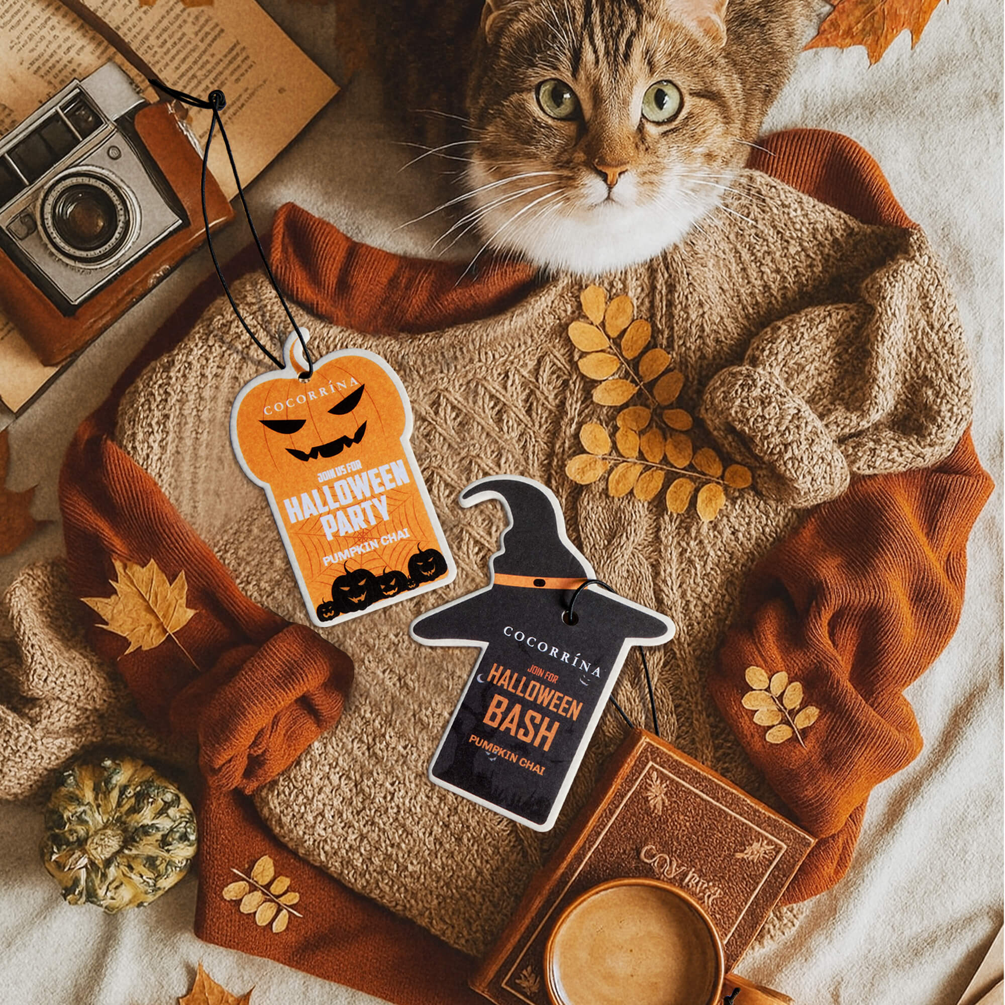 COCORRÍNA Halloween Paper Sachets 4 Pack Set of 2