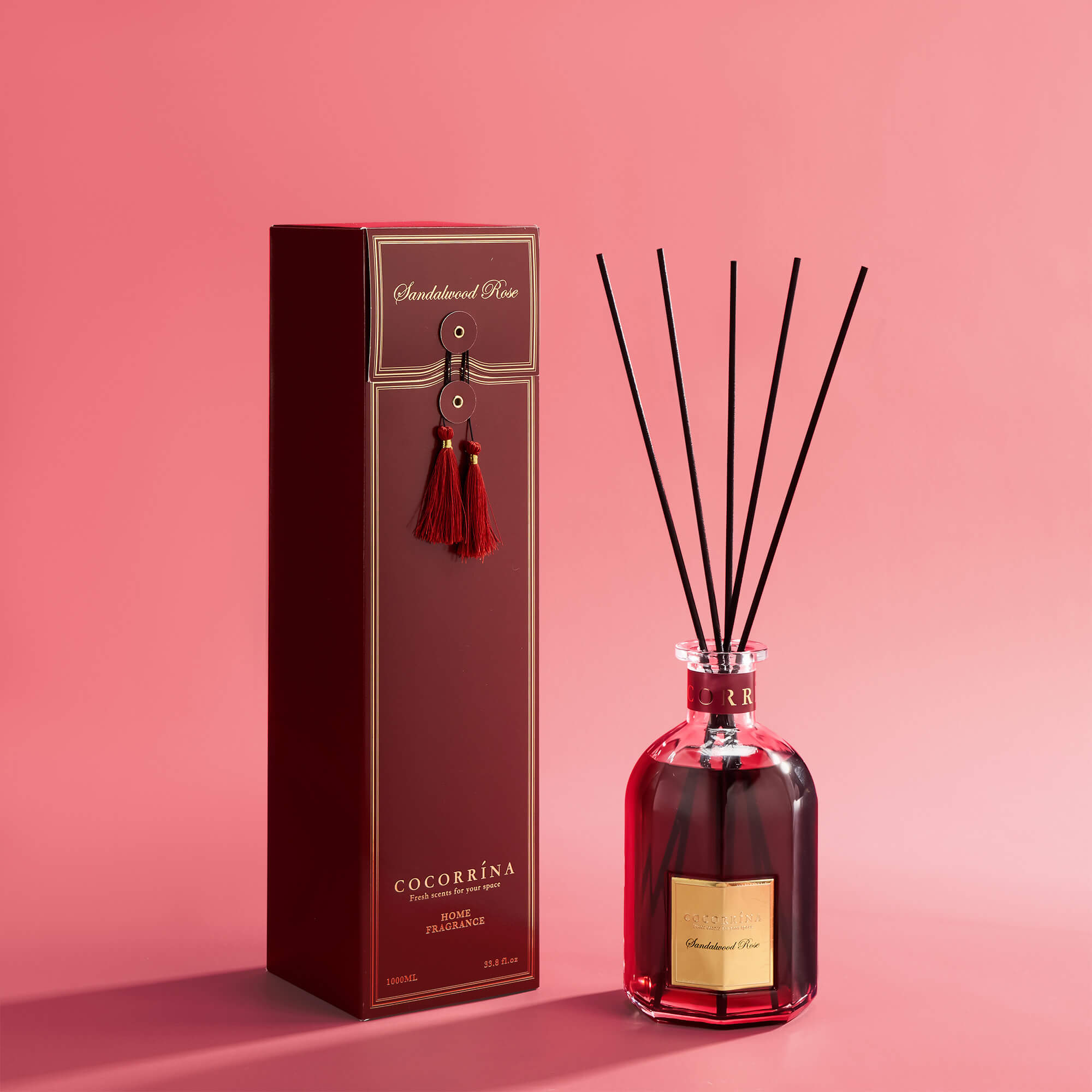 COCORRÍNA Sandalwood Rose Reed Diffuser Set