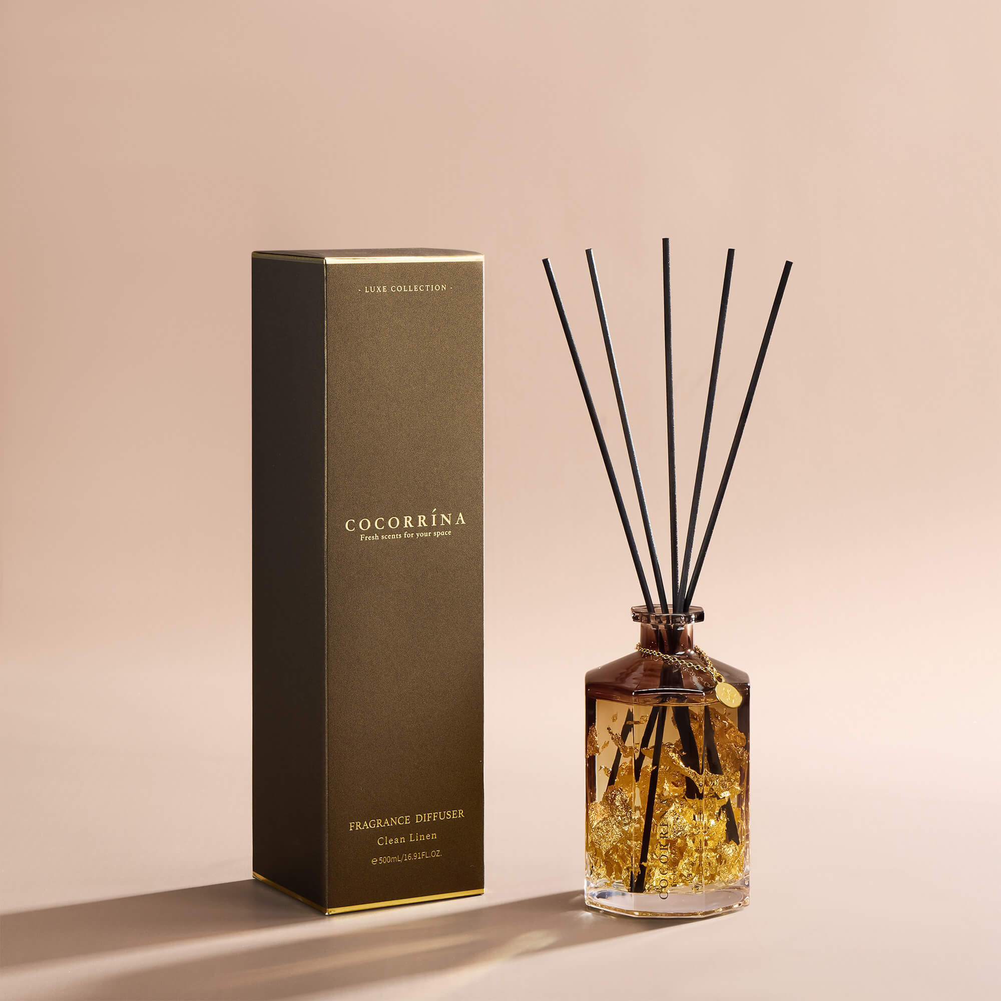 COCORRÍNA Clean Linen Reed Diffuser Set