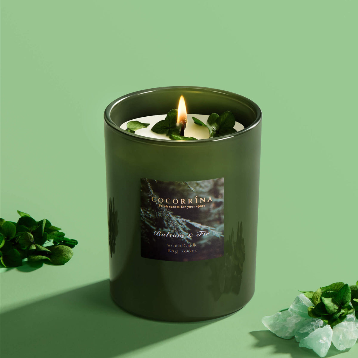 COCORRÍNA Balsam & Fir Crystal Candle
