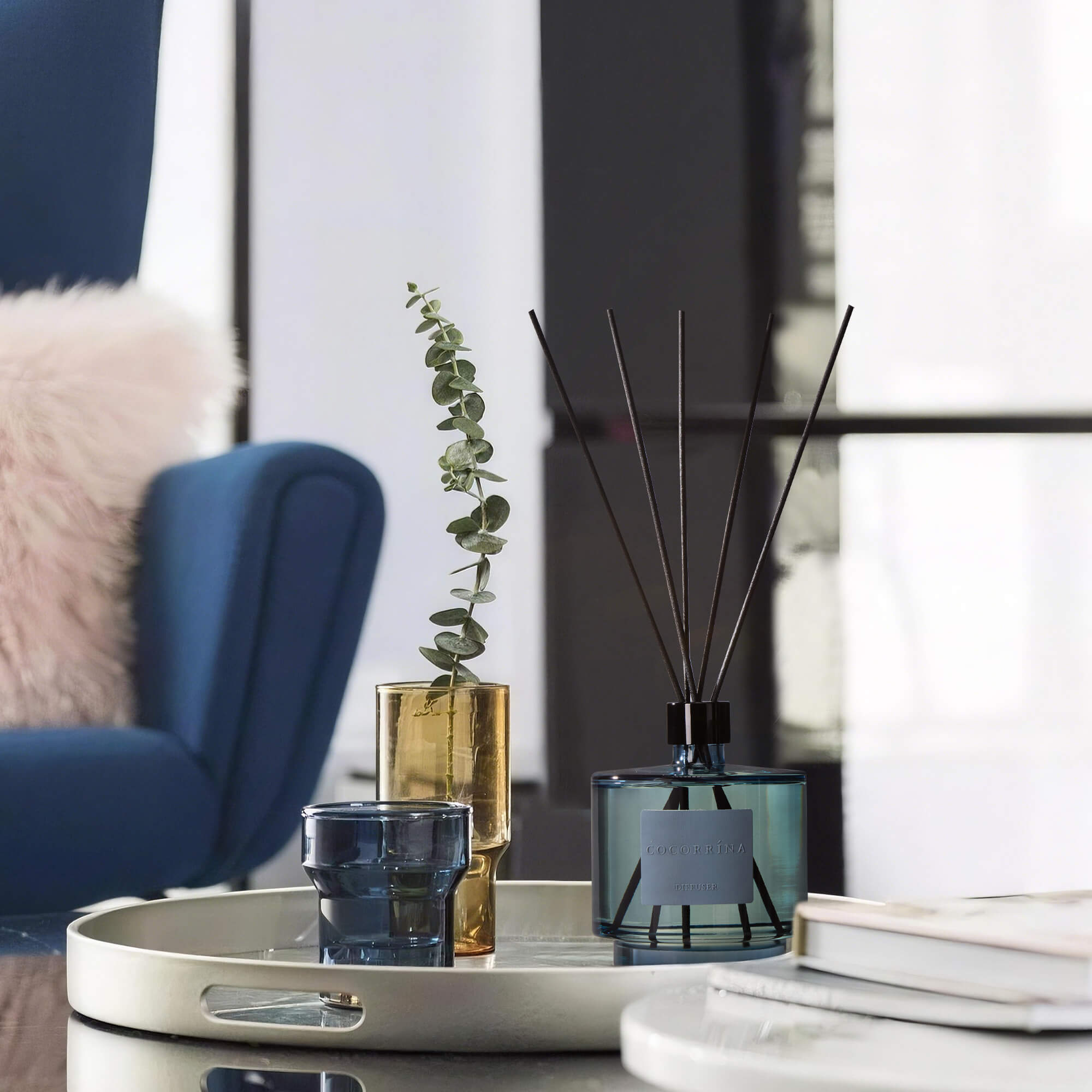 COCORRÍNA Clean Linen Reed Diffuser Set