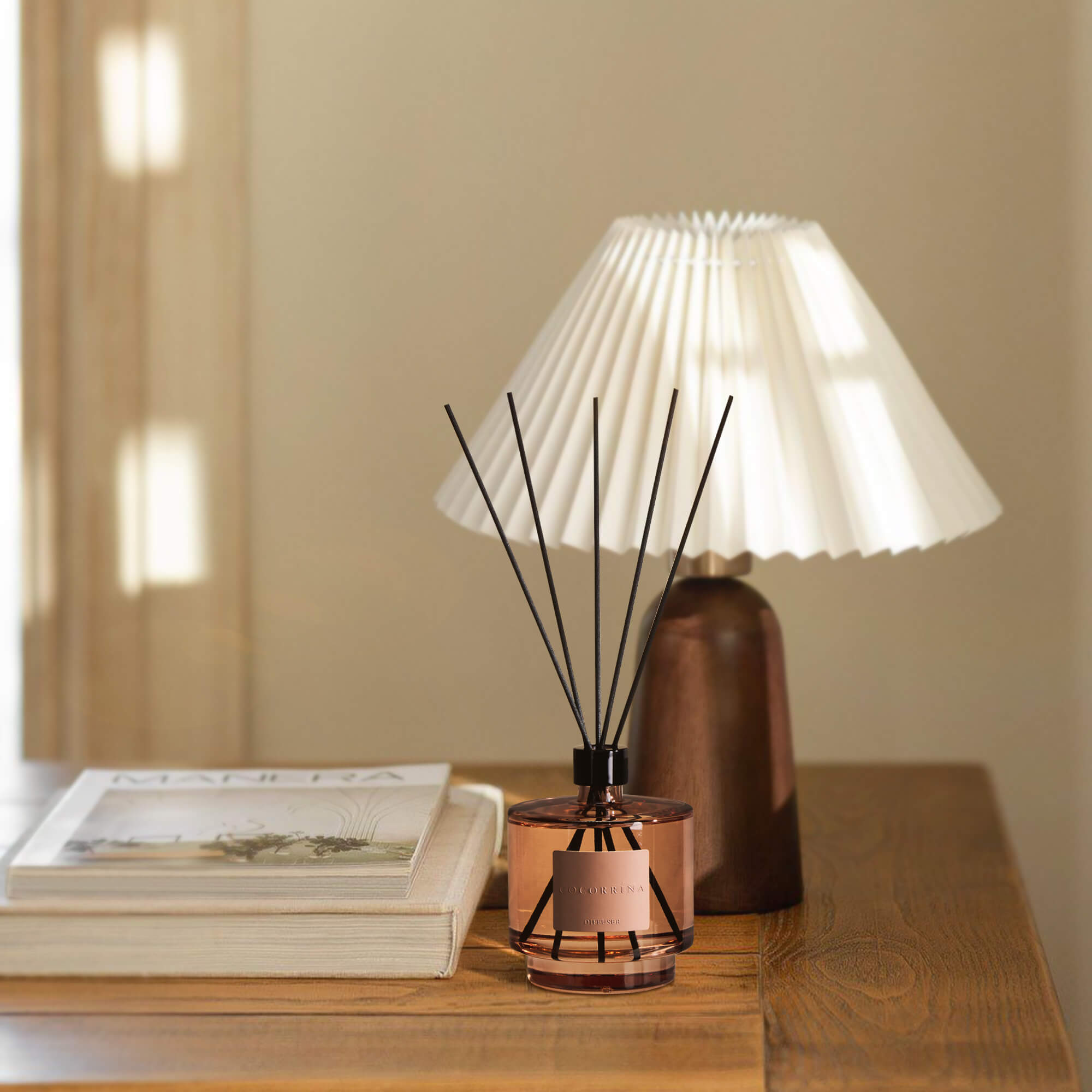 COCORRÍNA Sandalwood Rose Reed Diffuser Set