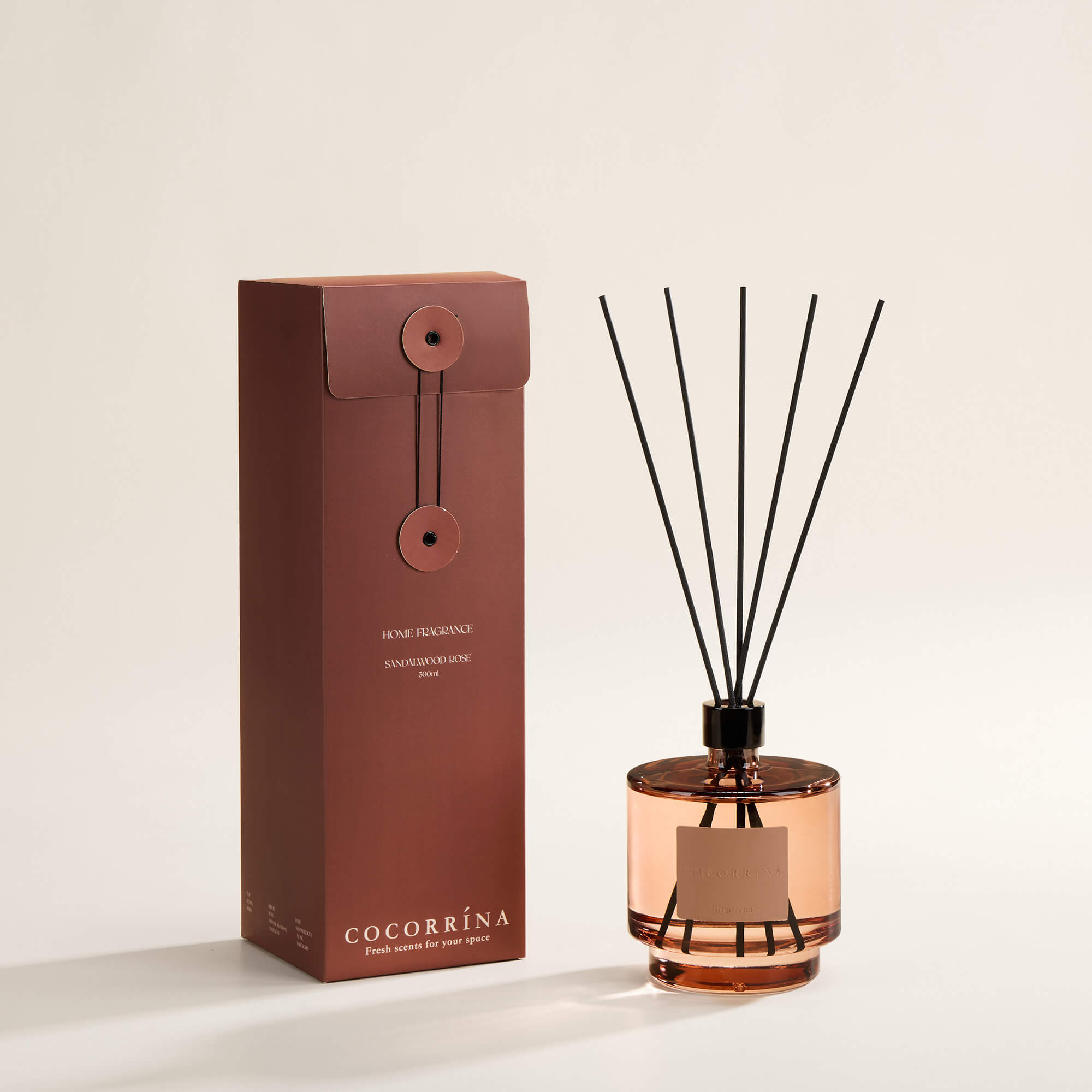 COCORRÍNA Sandalwood Rose Reed Diffuser Set
